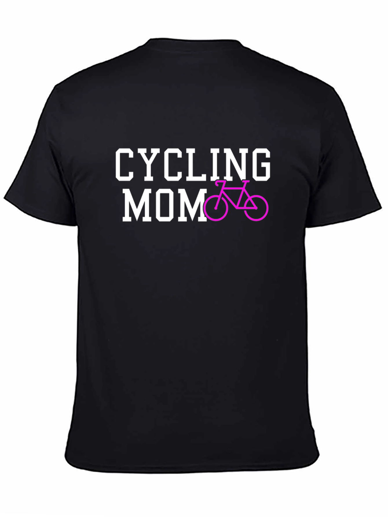 Cycling Mom Graphic Tee - Black