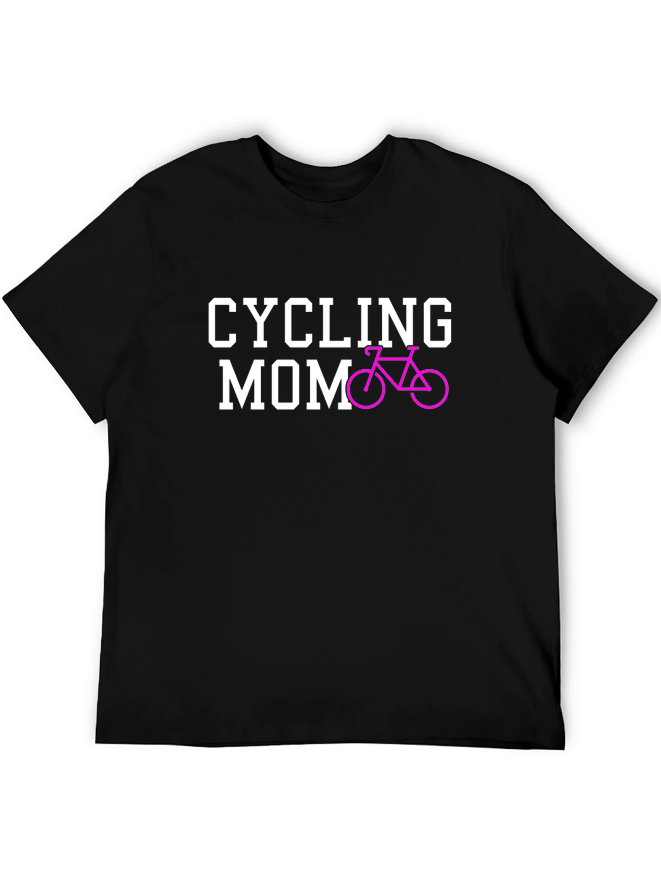 Cycling Mom Graphic Tee - Black