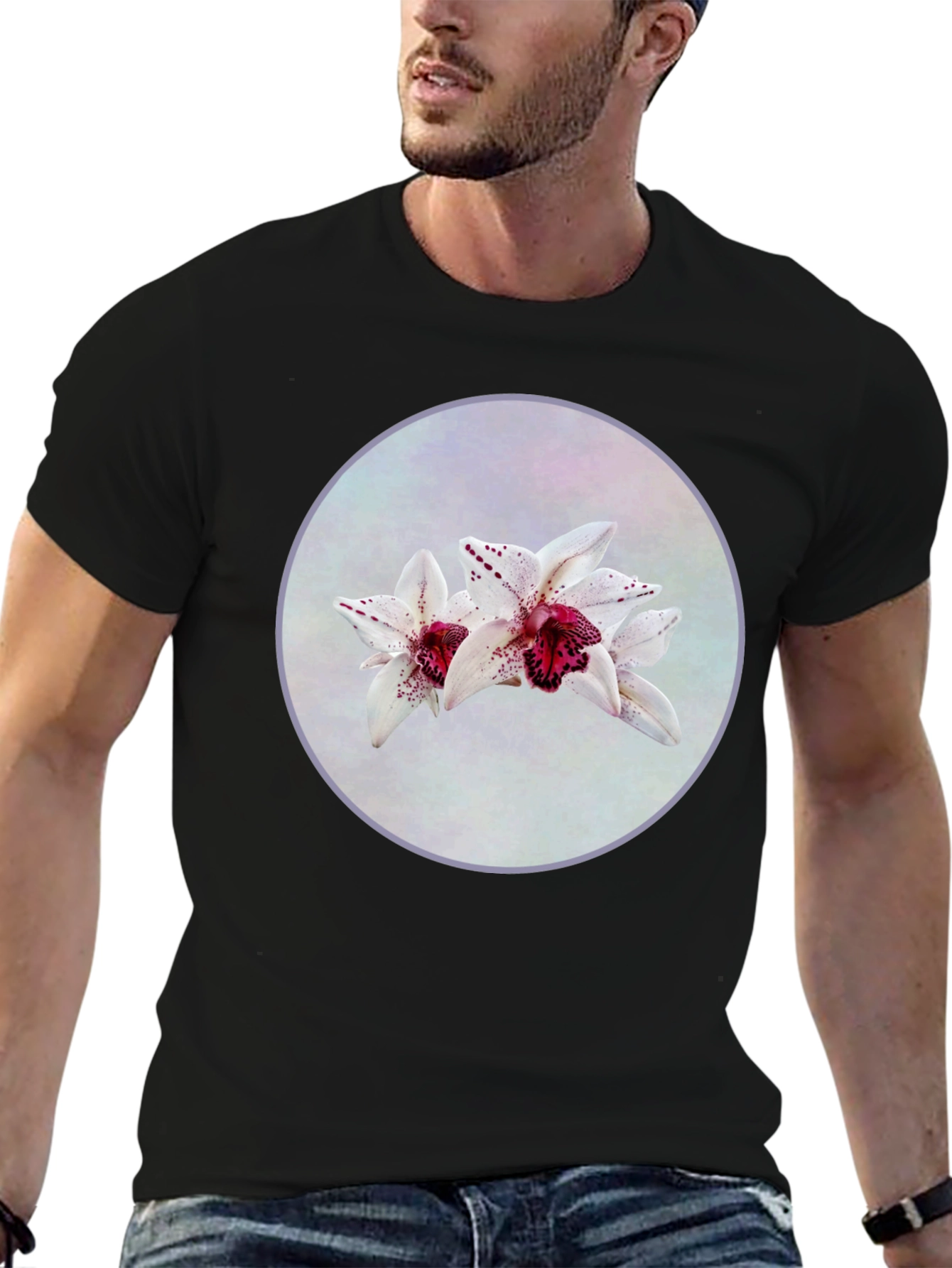 Floral Orchid Graphic T-Shirt