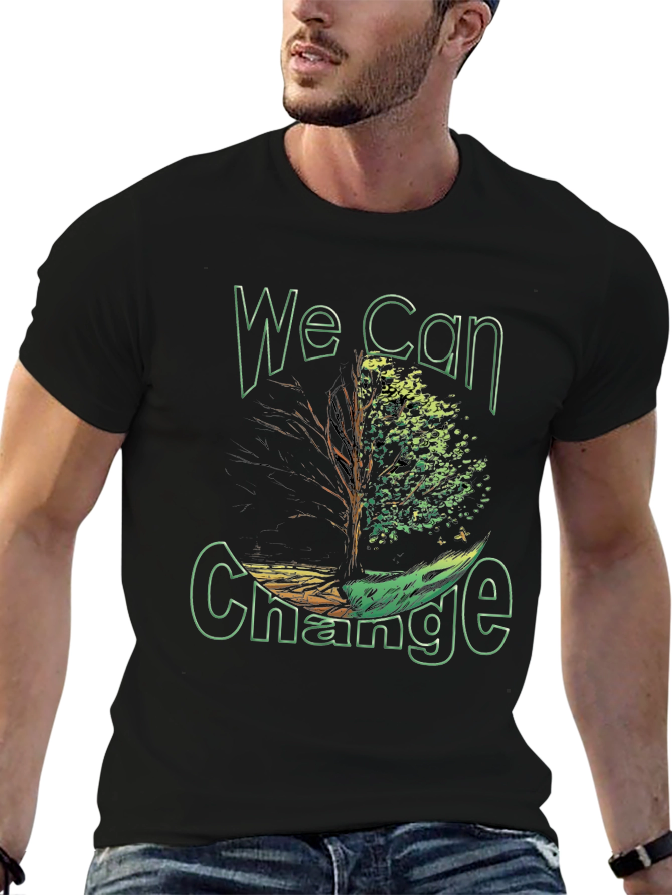 Eco-Friendly We Can Change Graphic Tee