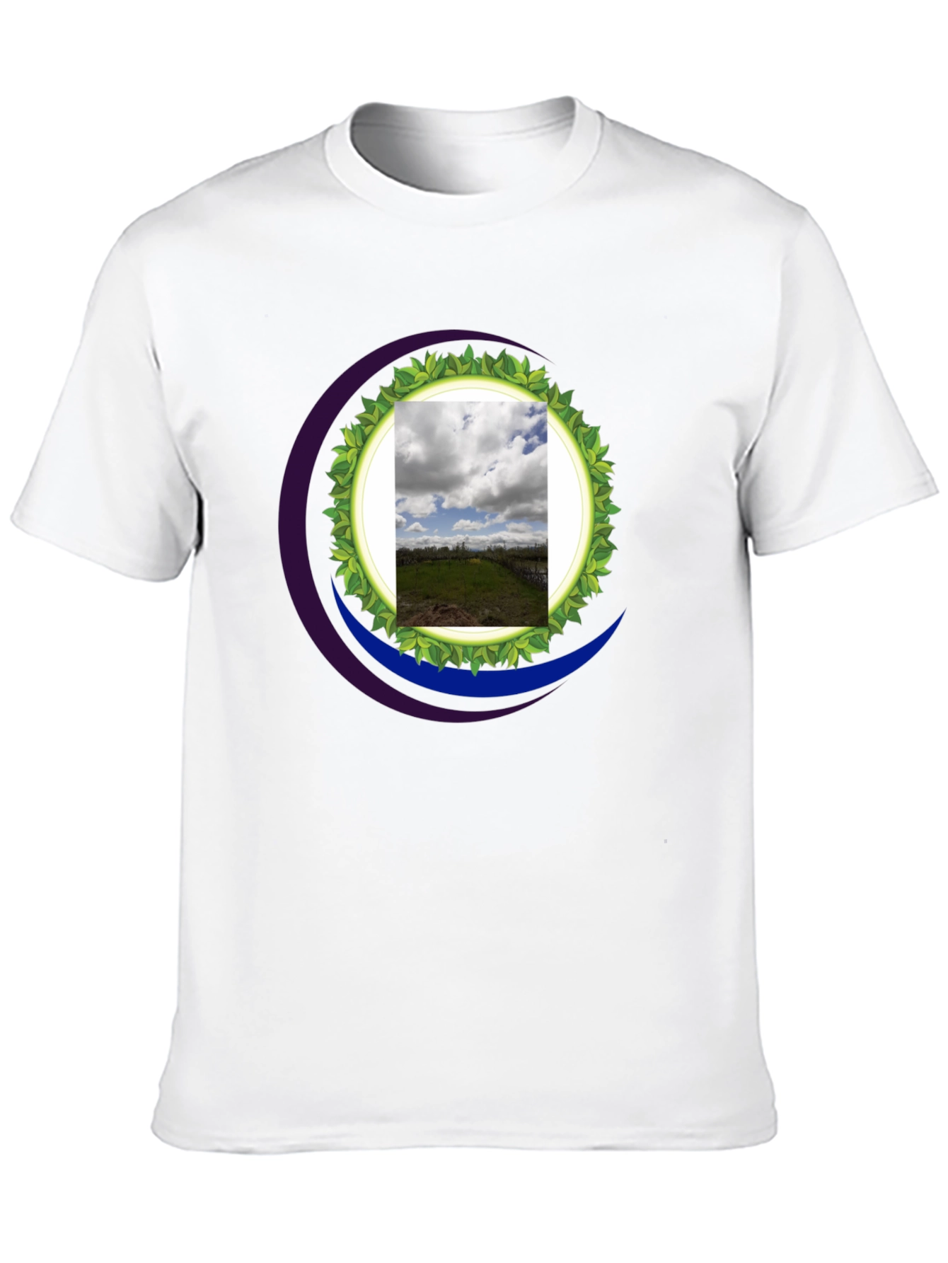 Nature Inspired T-Shirt - Black Cotton Blend