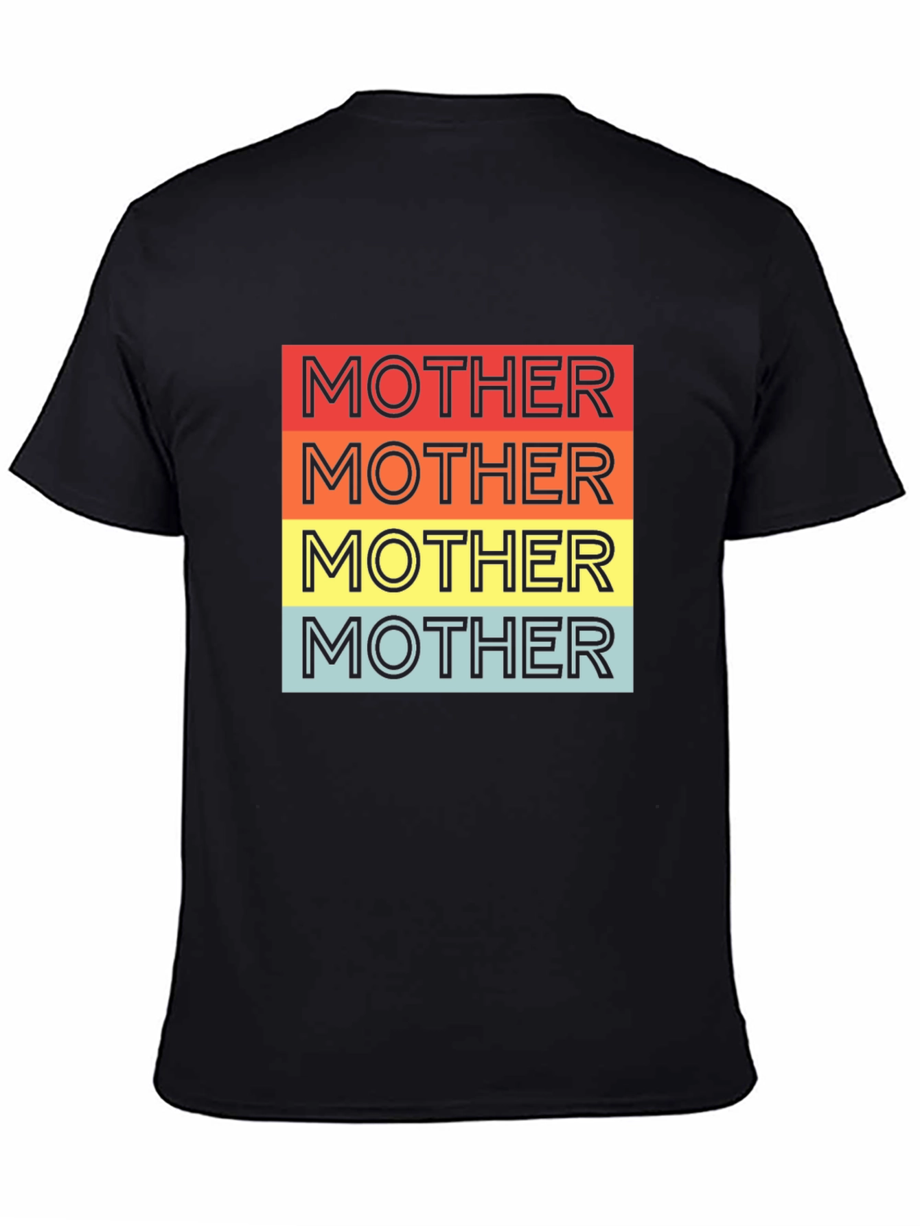 Retro Mother T-Shirt - Black Graphic Tee