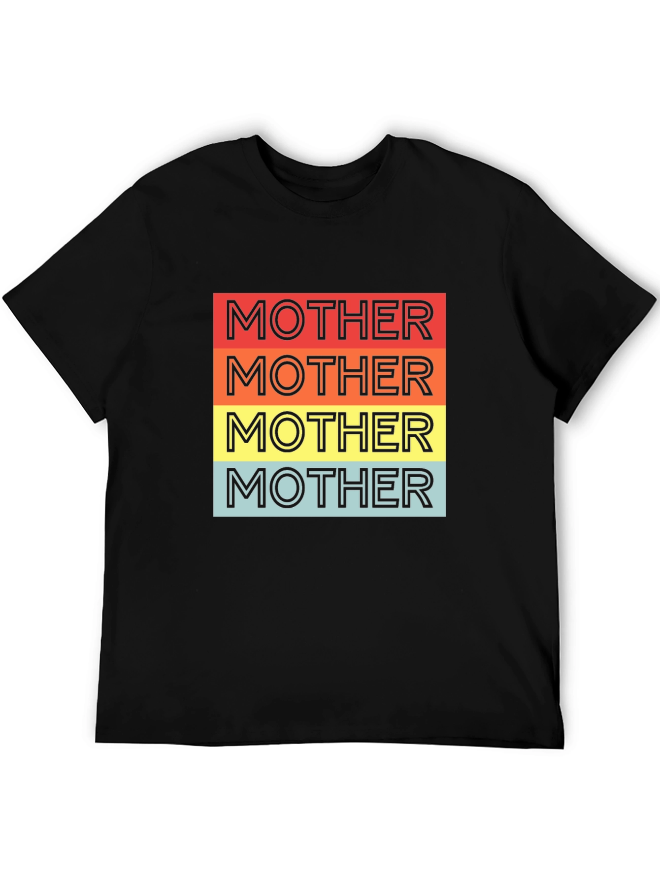 Retro Mother T-Shirt - Black Graphic Tee