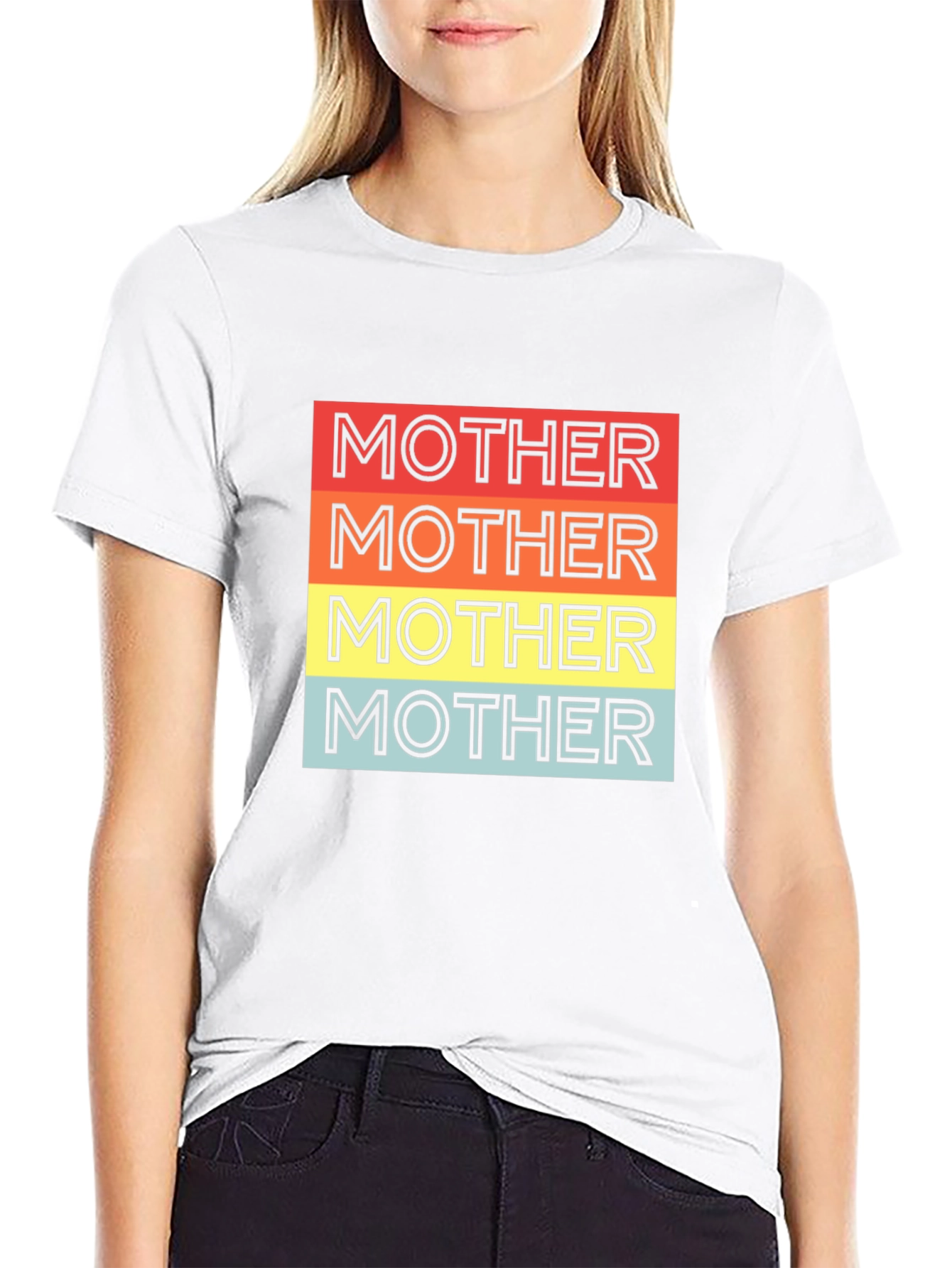 Retro Mother T-Shirt - Black Graphic Tee