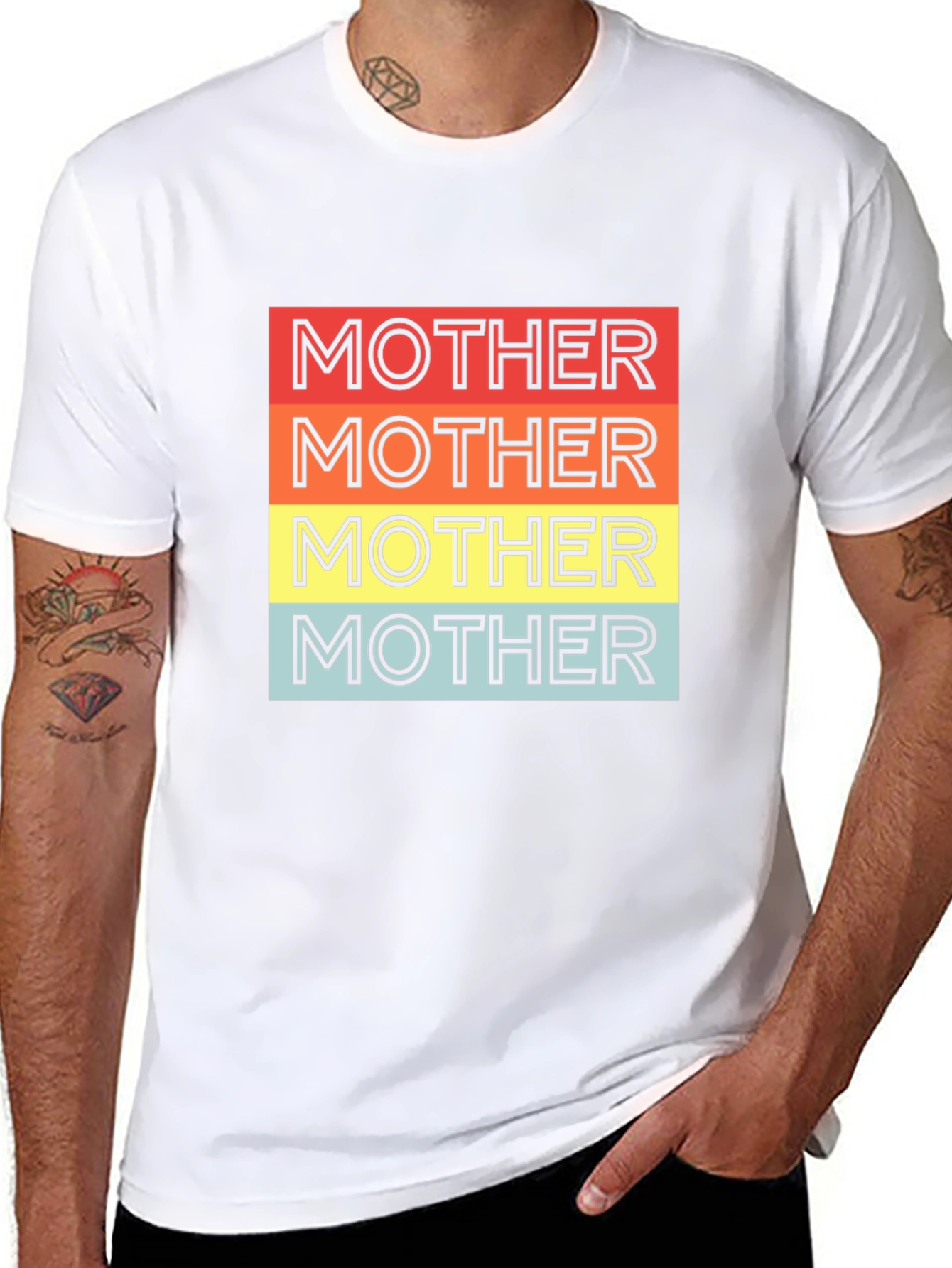 Retro Mother T-Shirt - Black Graphic Tee