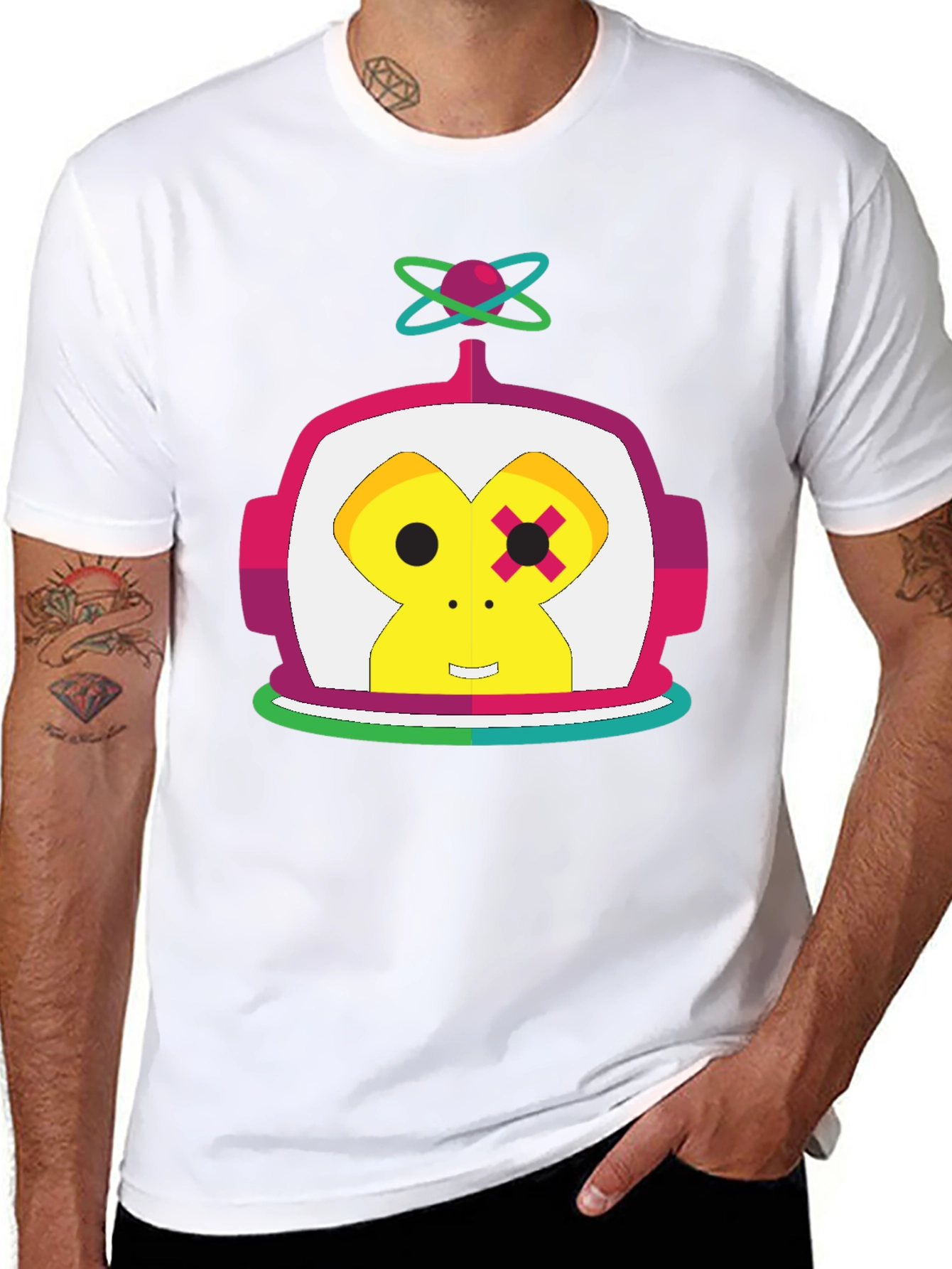 Funky Monkey Astronaut Graphic T-Shirt