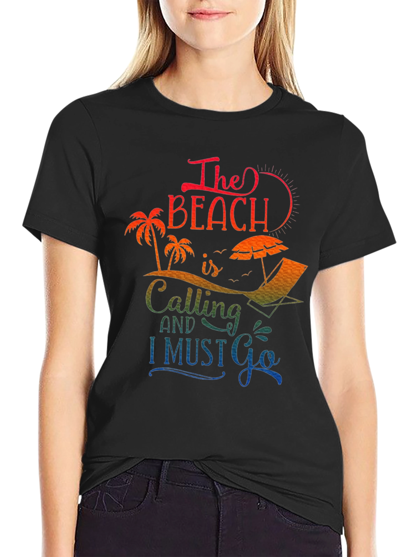 Beach Calling Graphic Tee - Summer Vacation Shirt