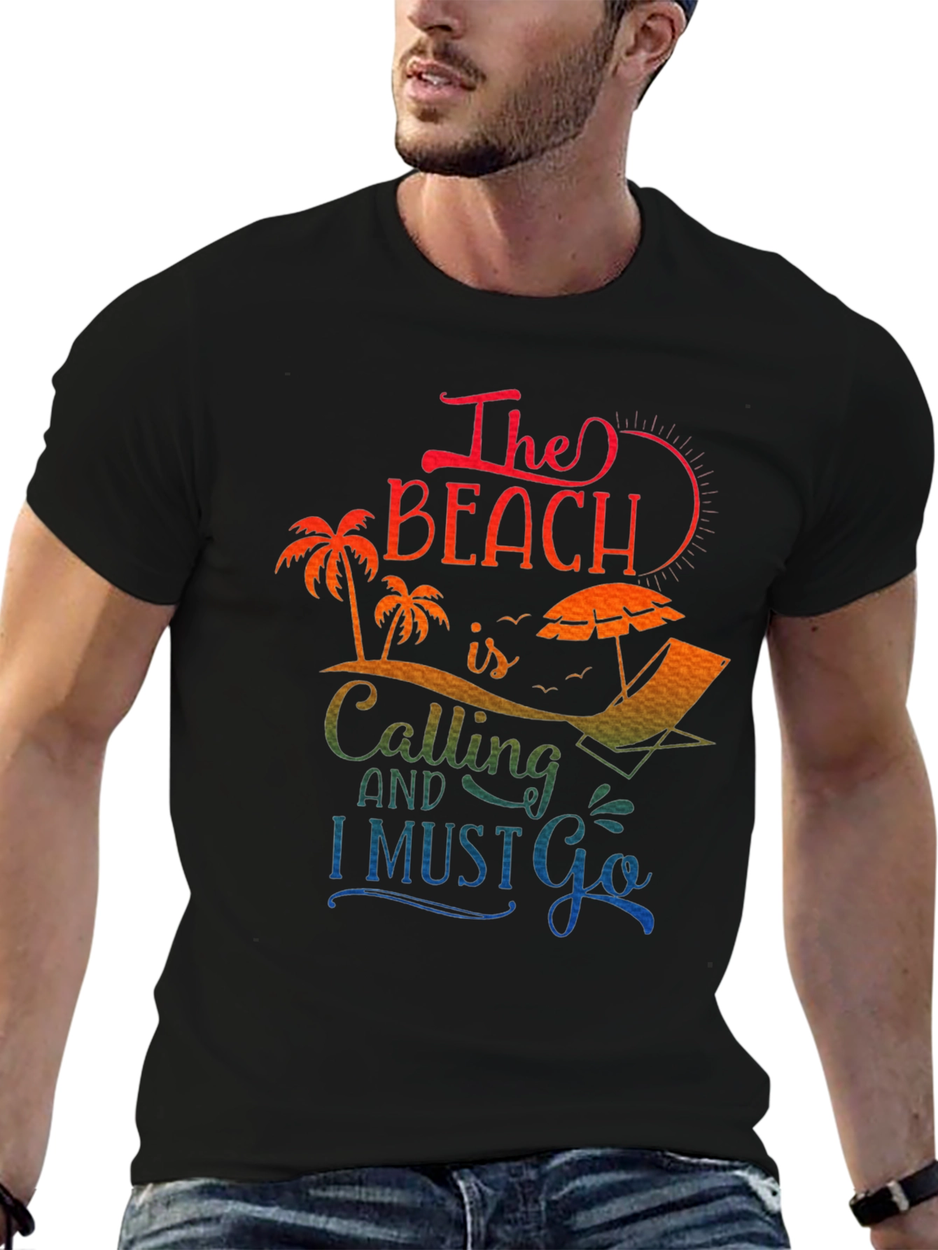 Beach Calling Graphic Tee - Summer Vacation Shirt