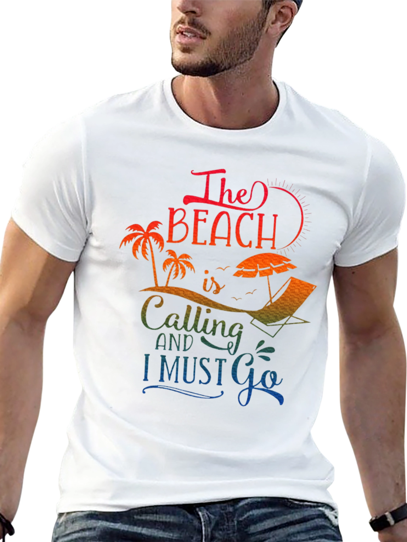 Beach Calling Graphic Tee - Summer Vacation Shirt