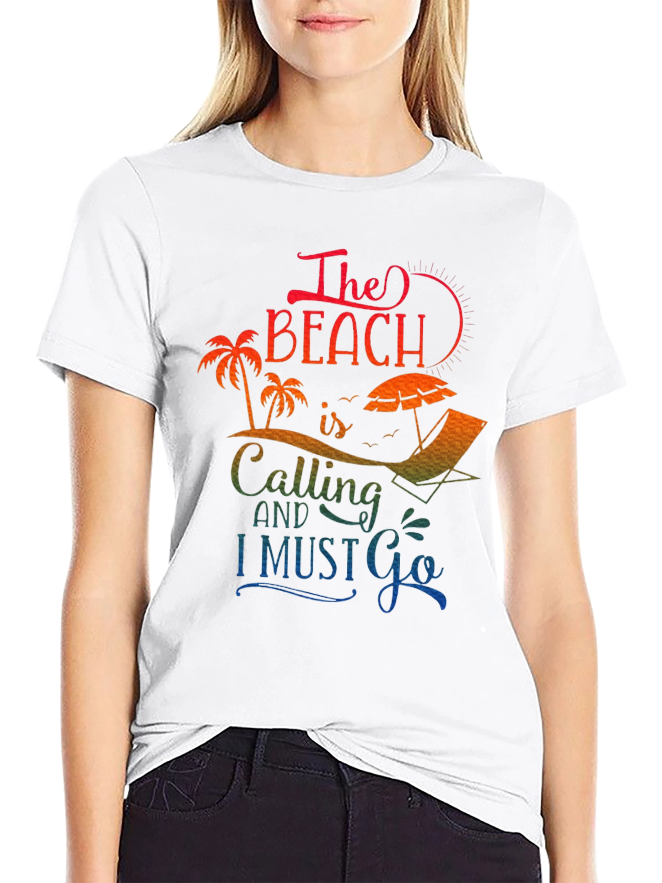 Beach Calling Graphic Tee - Summer Vacation Shirt