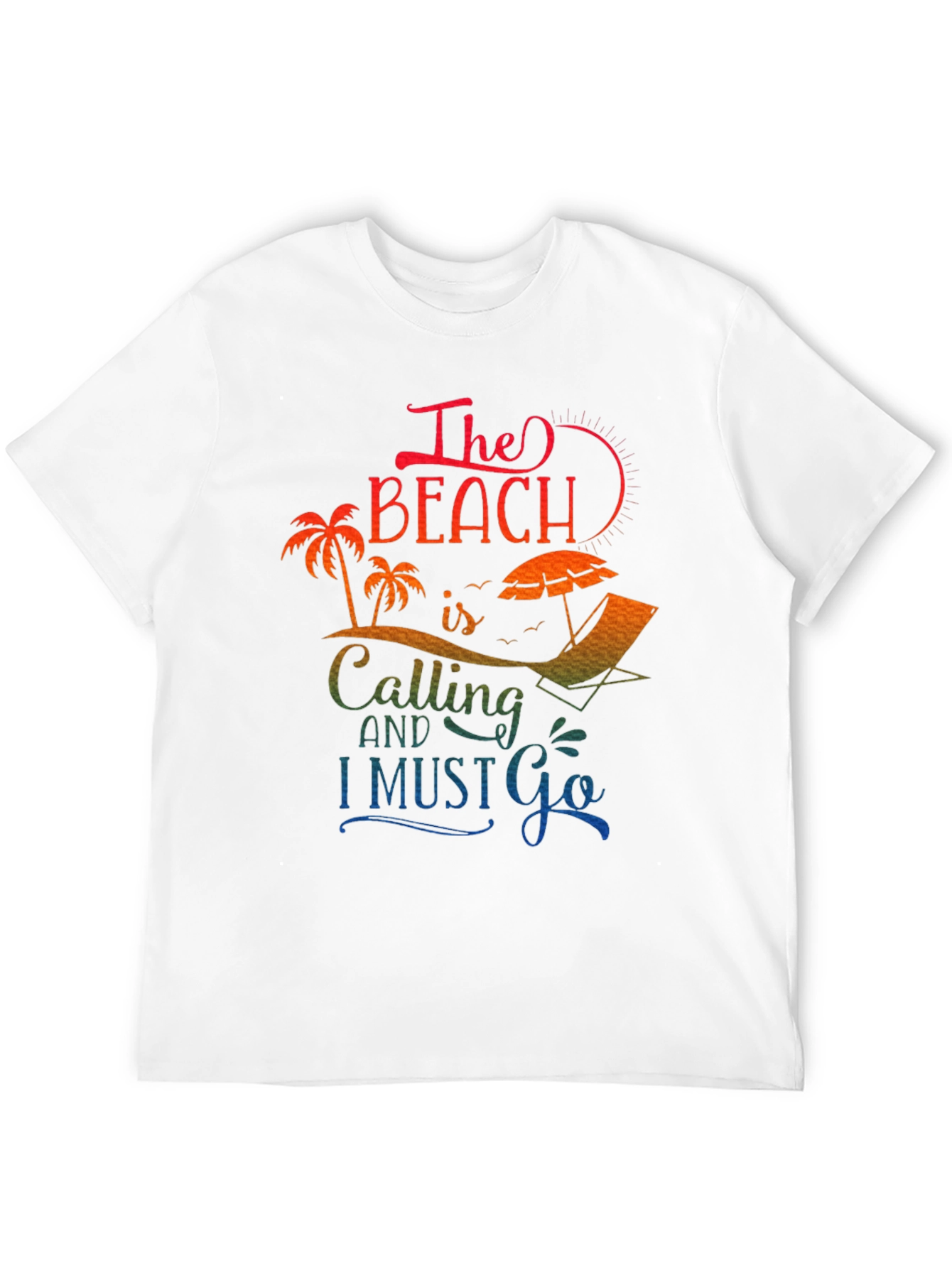 Beach Calling Graphic Tee - Summer Vacation Shirt