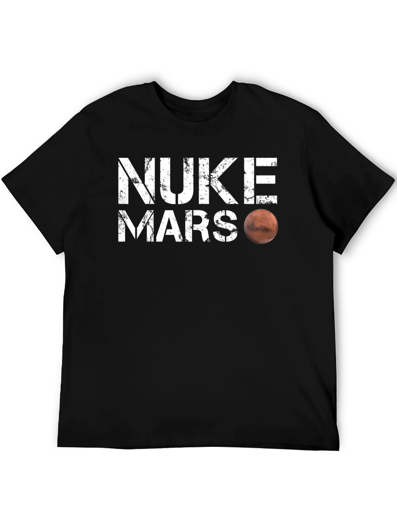 Nuke Mars Graphic T-Shirt - Sci-Fi Humor Tee