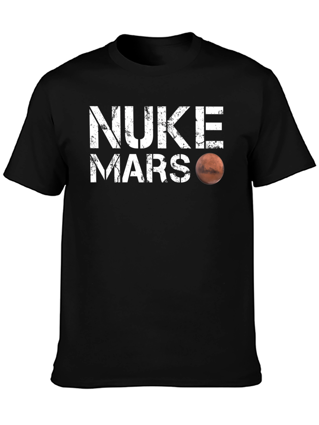 Nuke Mars Graphic T-Shirt - Sci-Fi Humor Tee