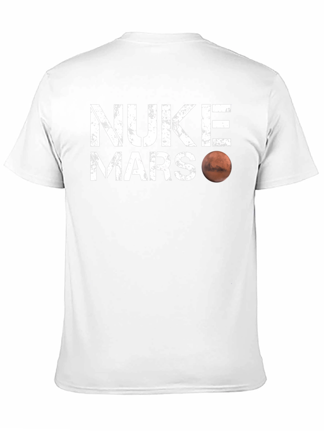 Nuke Mars Graphic T-Shirt - Sci-Fi Humor Tee