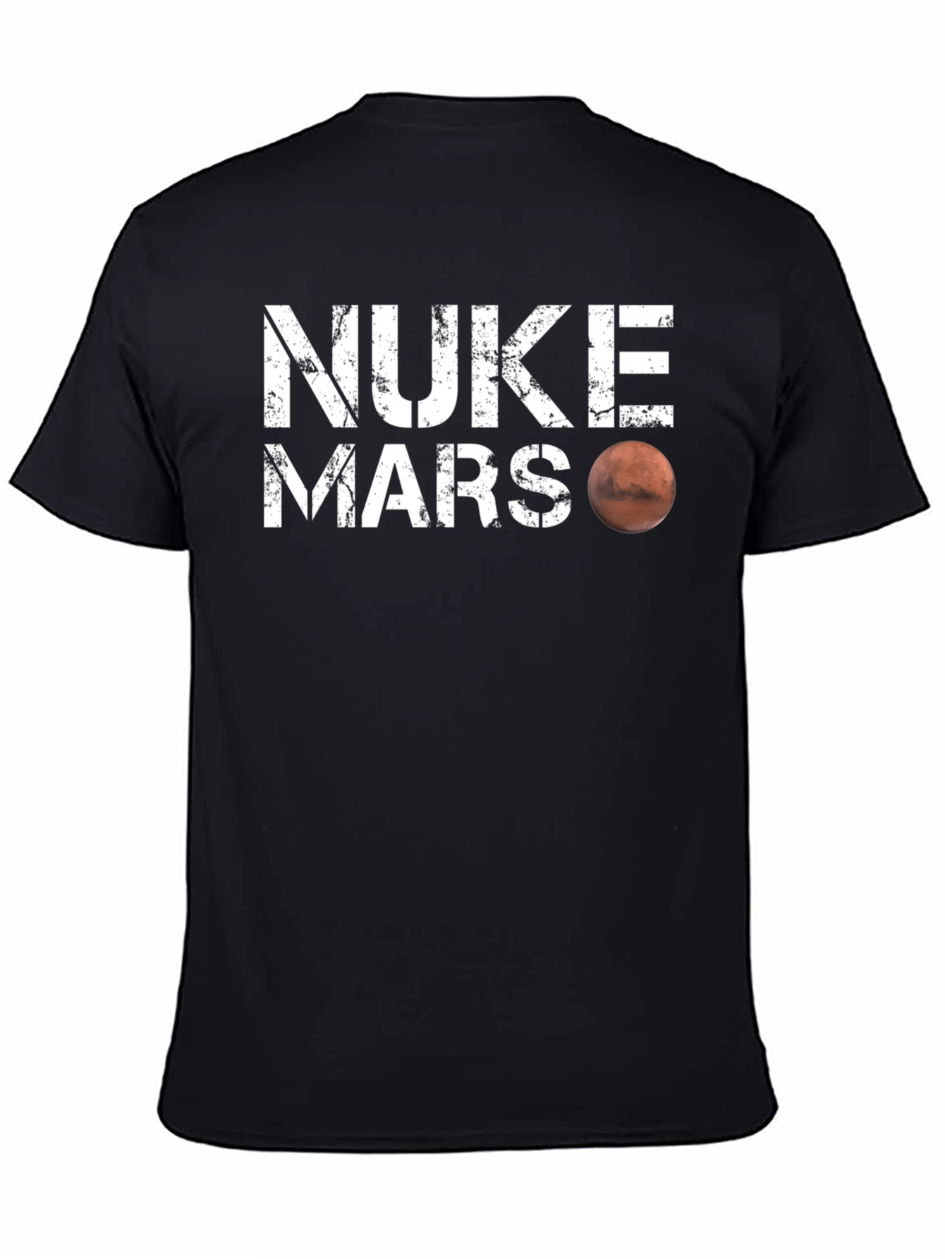 Nuke Mars Graphic T-Shirt - Sci-Fi Humor Tee