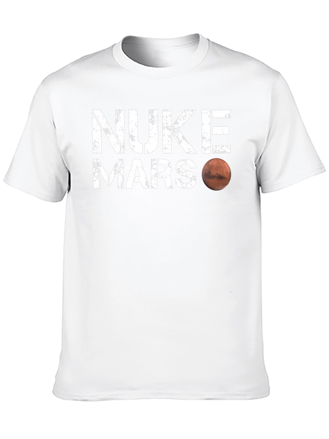 Nuke Mars Graphic T-Shirt - Sci-Fi Humor Tee