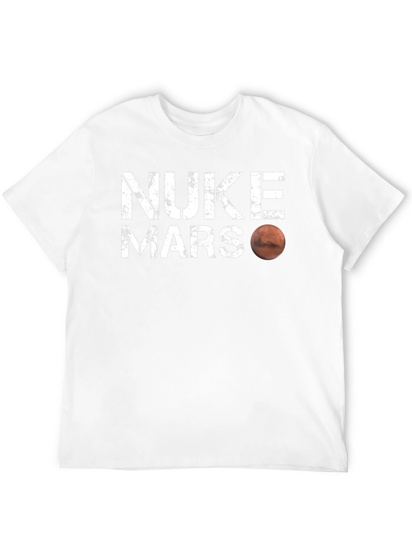 Nuke Mars Graphic T-Shirt - Sci-Fi Humor Tee