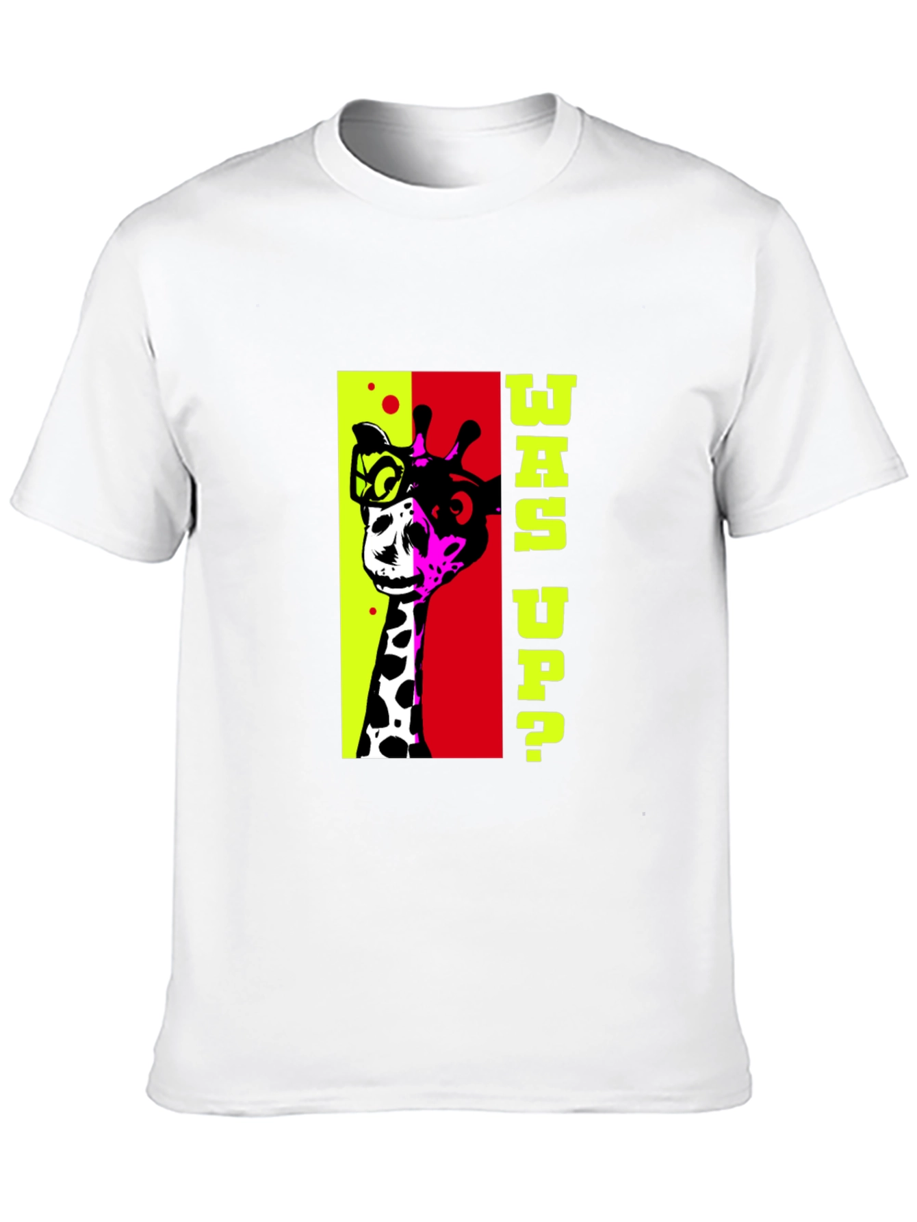 Cool Giraffe Graphic Tee - Mens Black T-Shirt