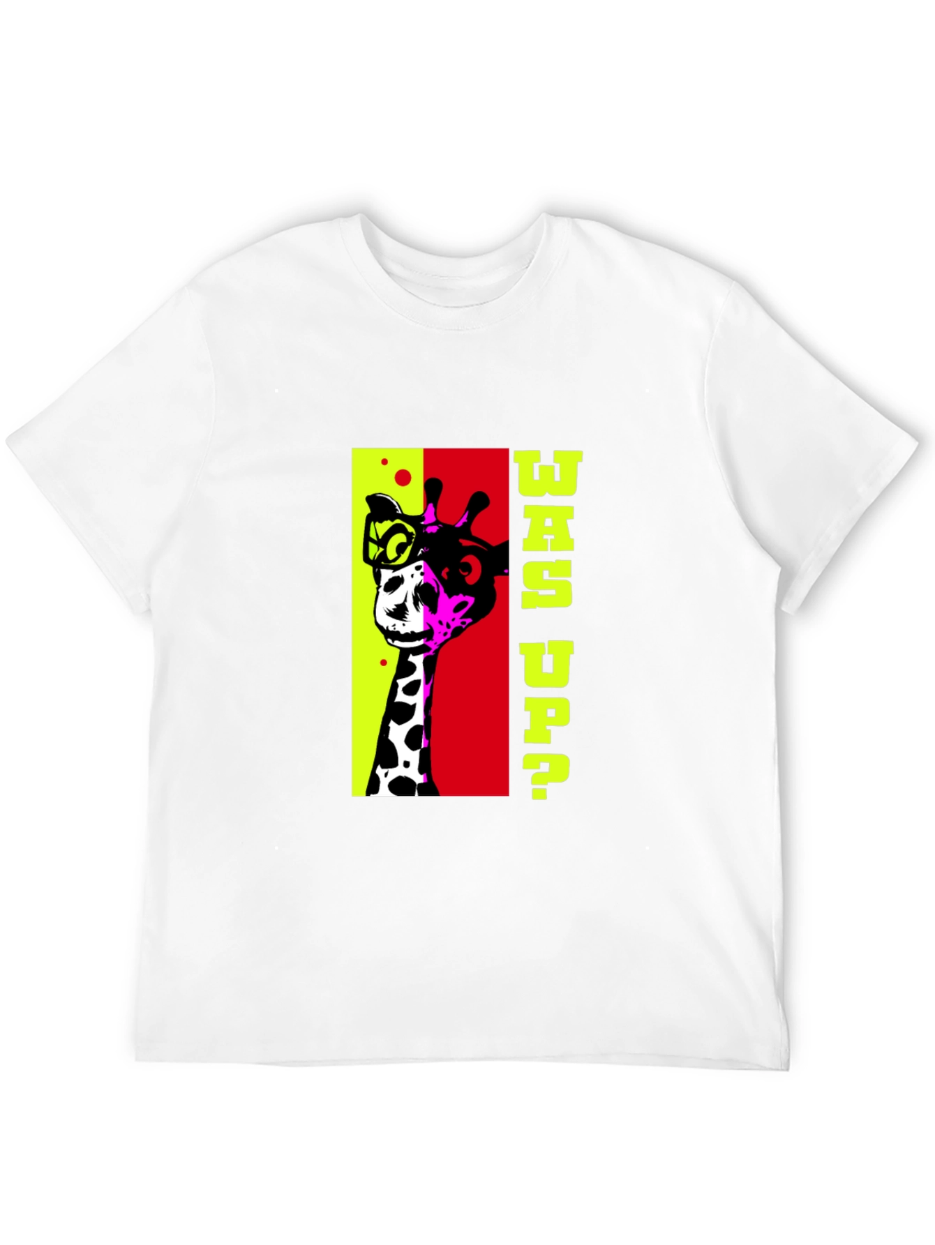 Cool Giraffe Graphic Tee - Mens Black T-Shirt