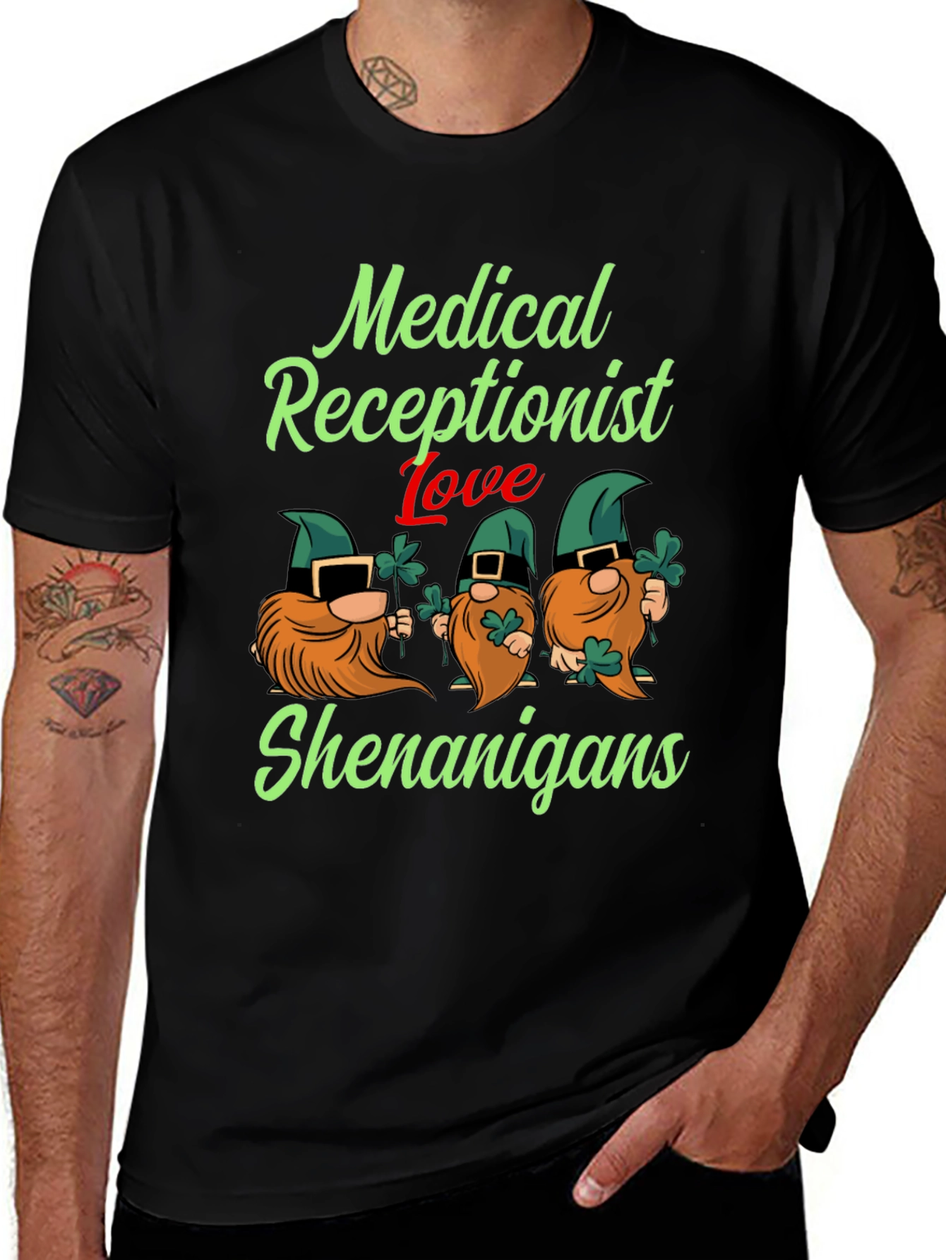 Medical Receptionist St. Patricks Day T-Shirt