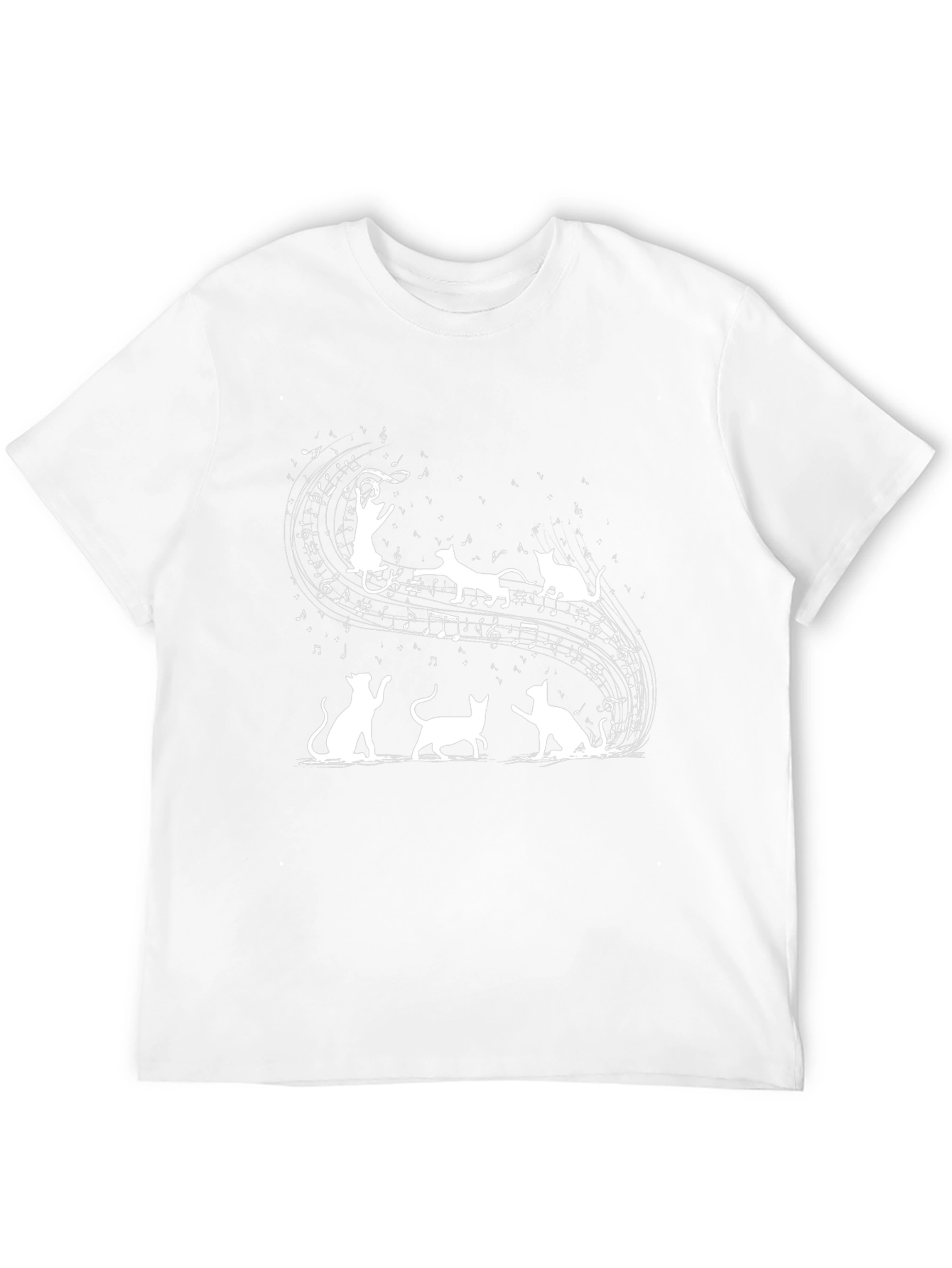 Musical Cats T-Shirt - Quirky Music Lover Tee