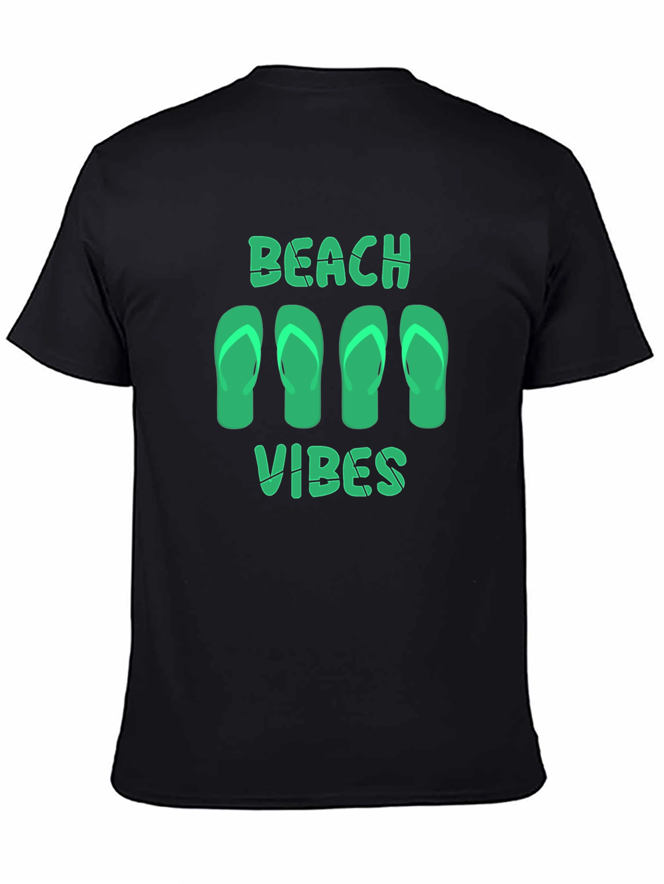 Beach Vibes Graphic Tee - Black