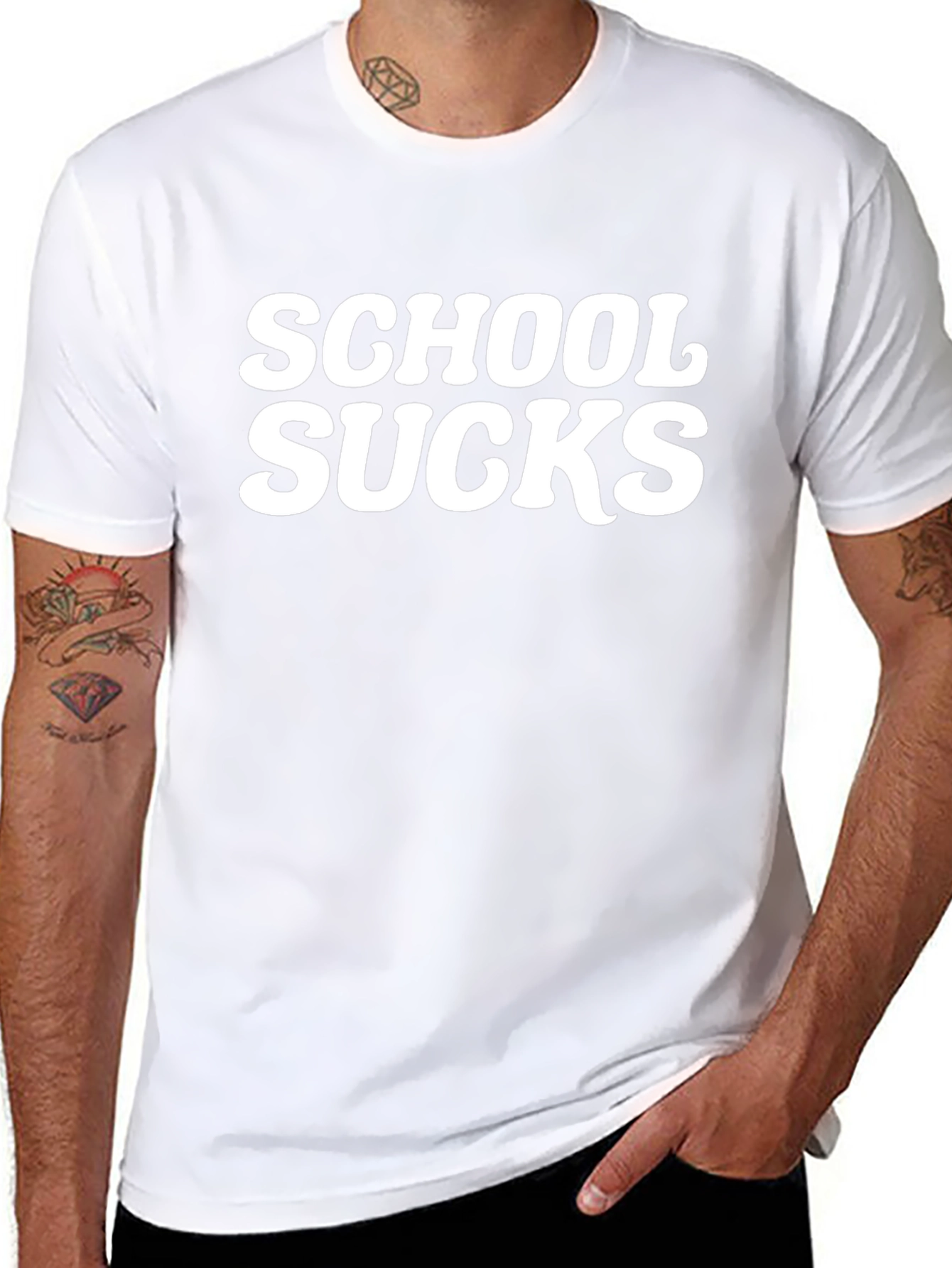 School Sucks Graphic Tee - Black