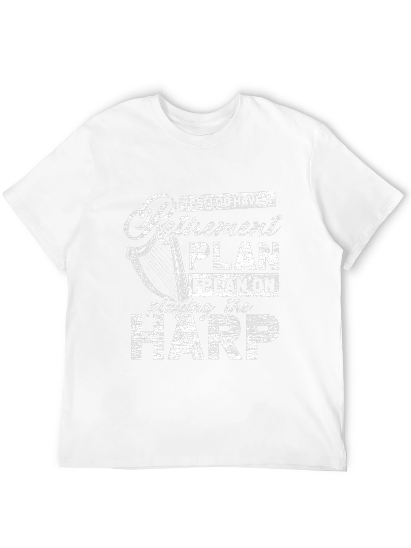 Retirement Plan Harp T-Shirt - Musician Gift