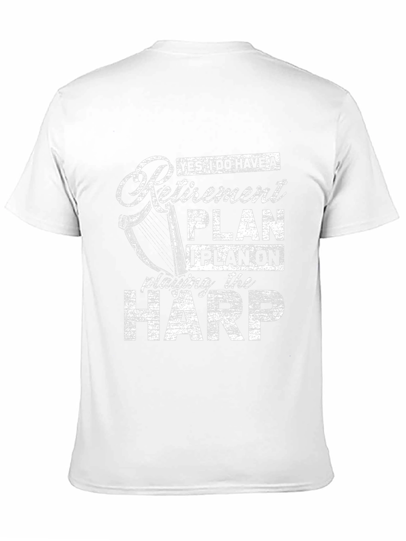 Retirement Plan Harp T-Shirt - Musician Gift