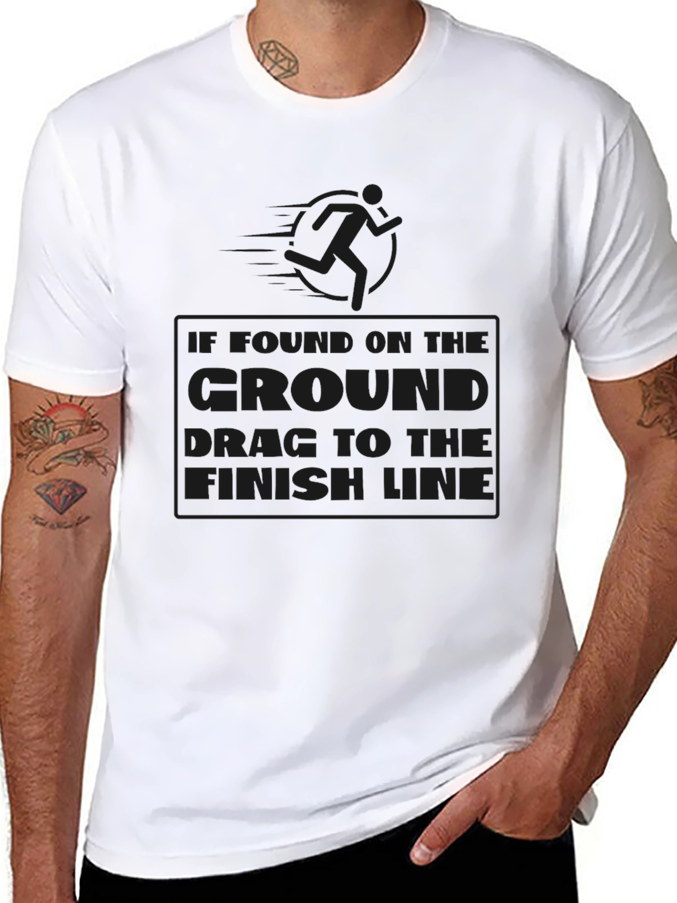 Runners Motto Black T-Shirt