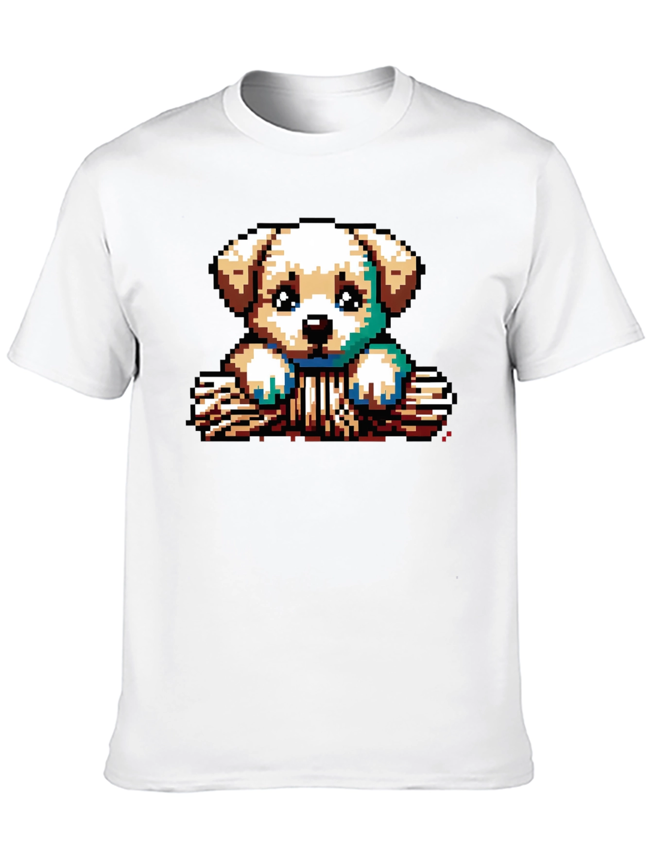 Pixel Puppy T-Shirt - Cute 8-Bit Dog Tee