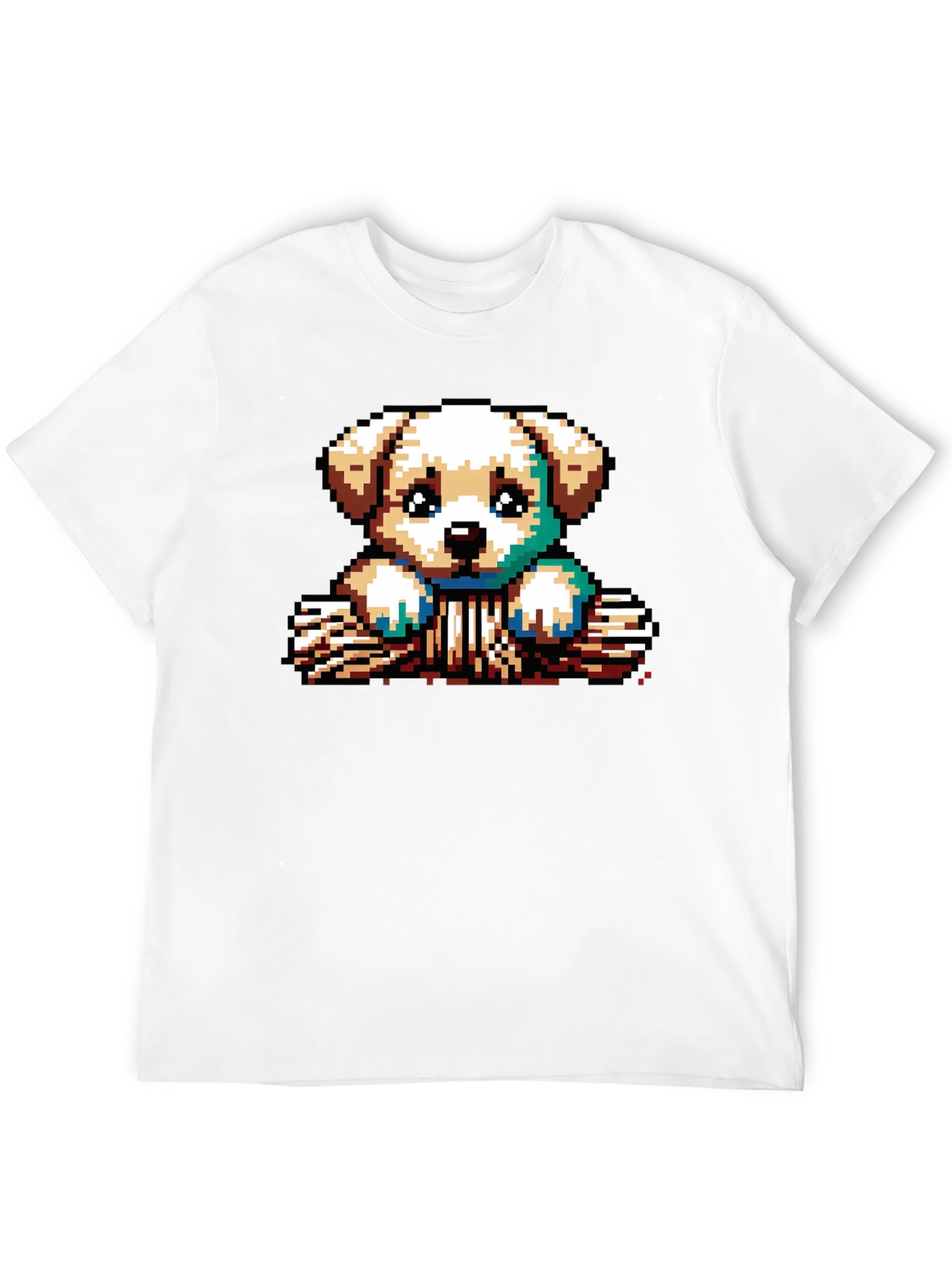 Pixel Puppy T-Shirt - Cute 8-Bit Dog Tee