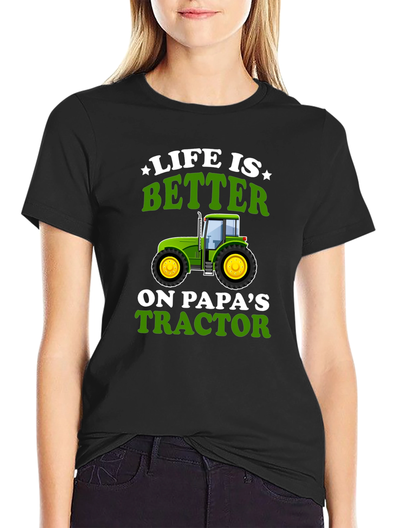 Life is Better on Papas Tractor Graphic T-Shirt