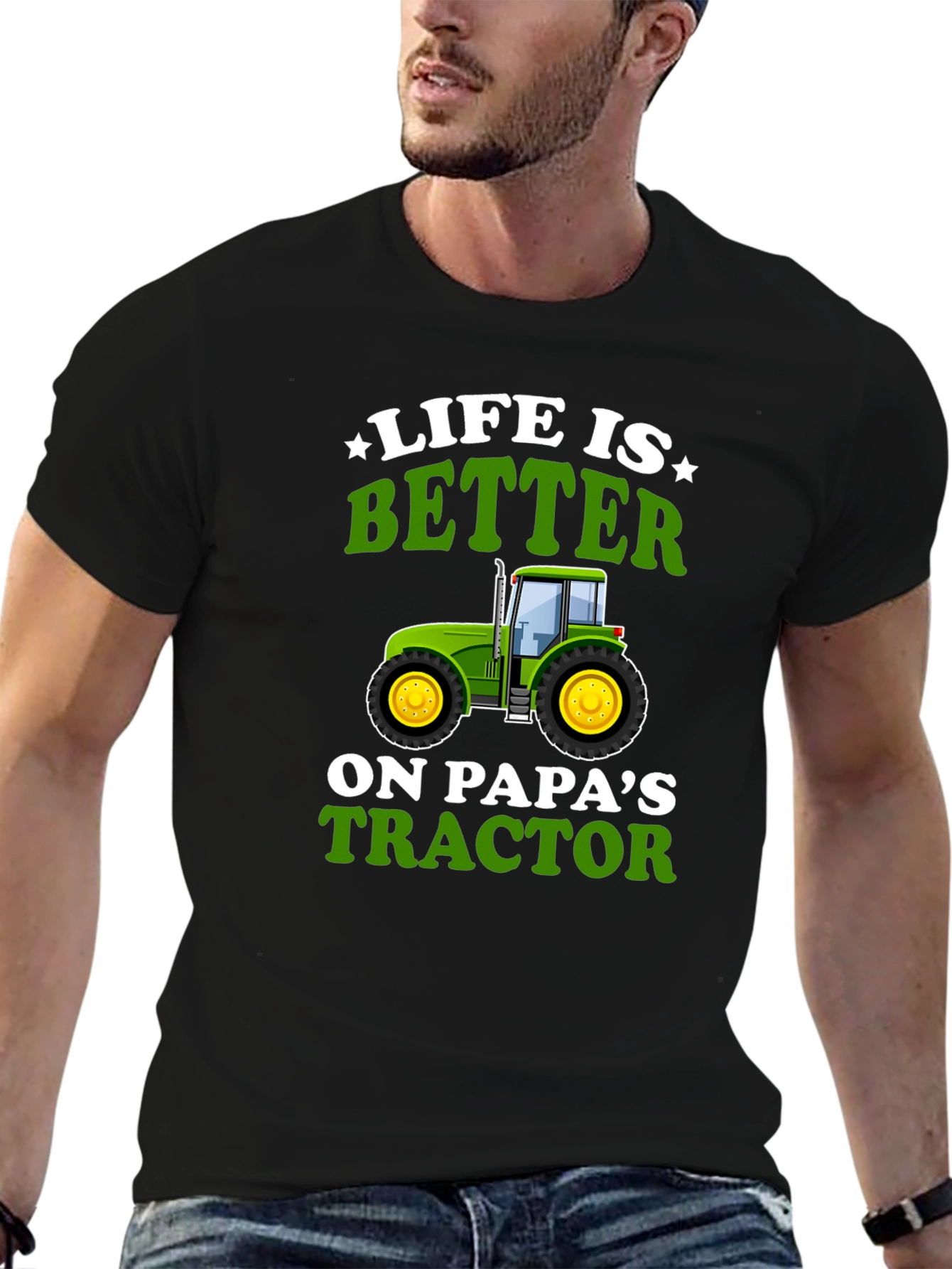 Life is Better on Papas Tractor Graphic T-Shirt