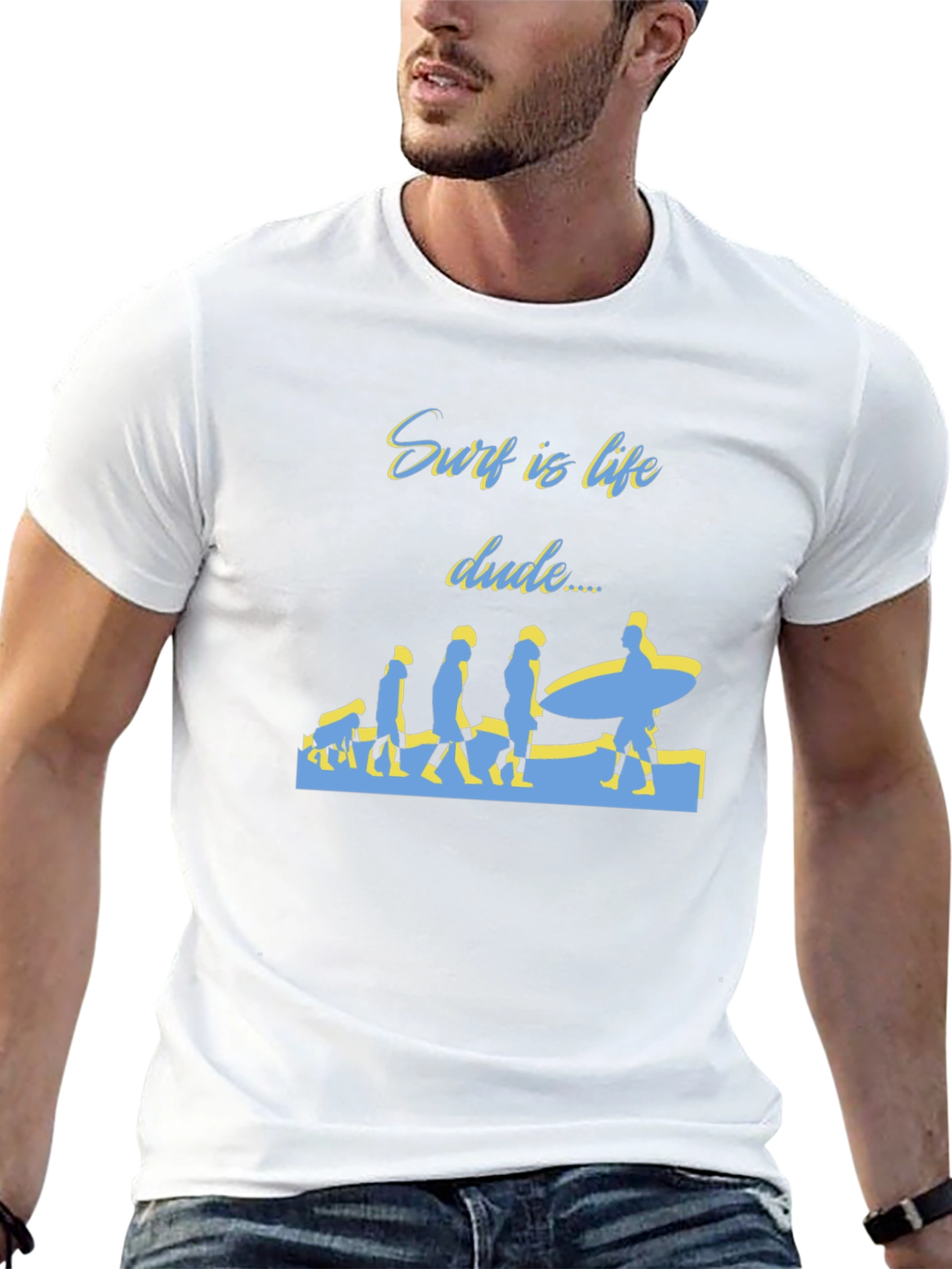 Surf is Life Dude T-Shirt - Evolution Design
