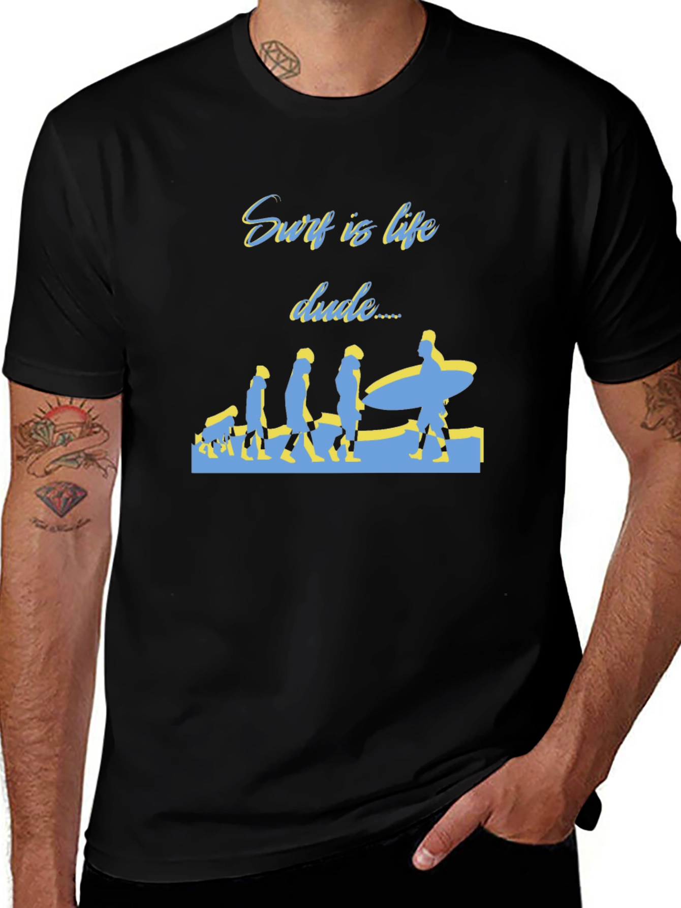 Surf is Life Dude T-Shirt - Evolution Design