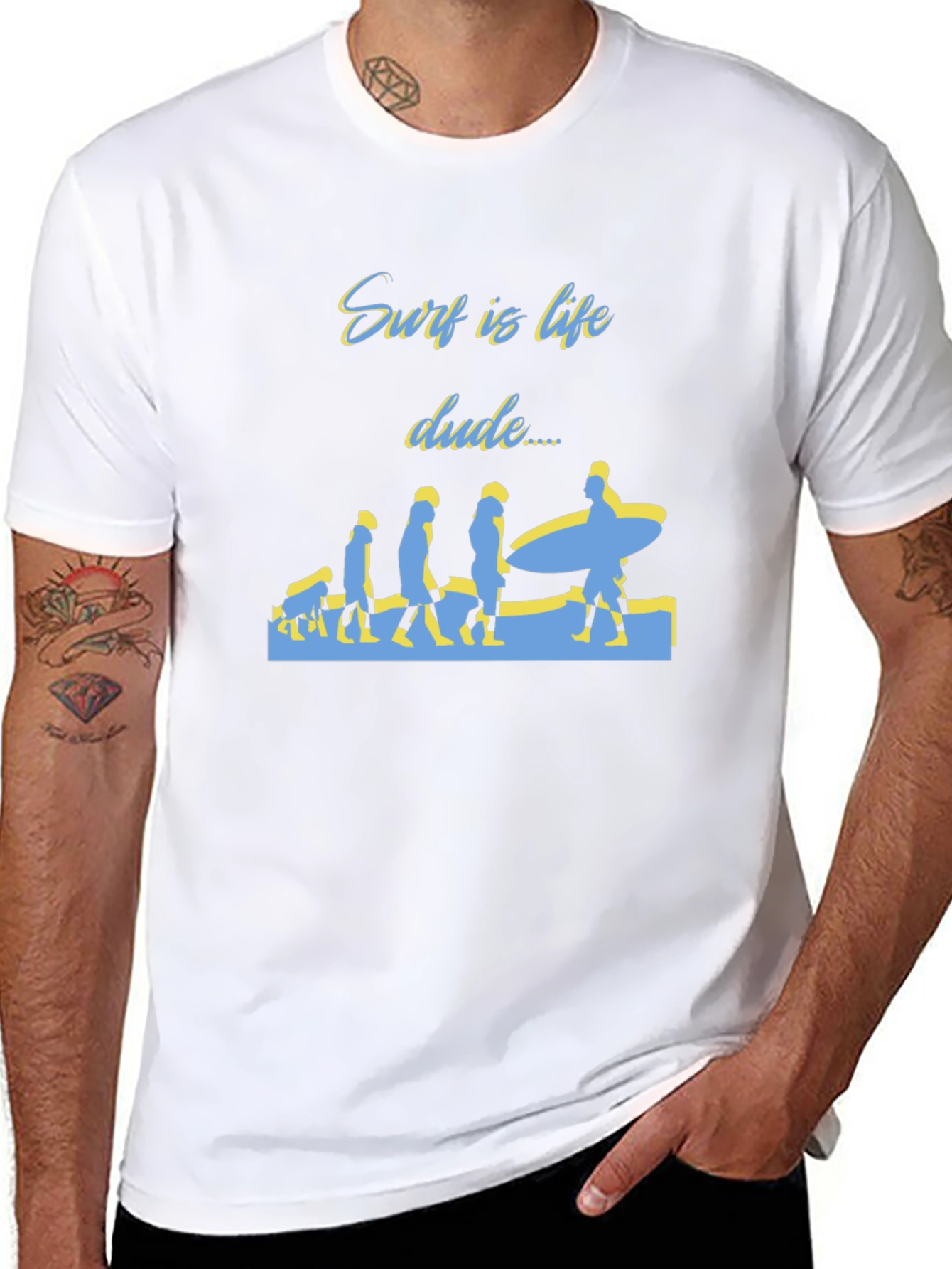 Surf is Life Dude T-Shirt - Evolution Design