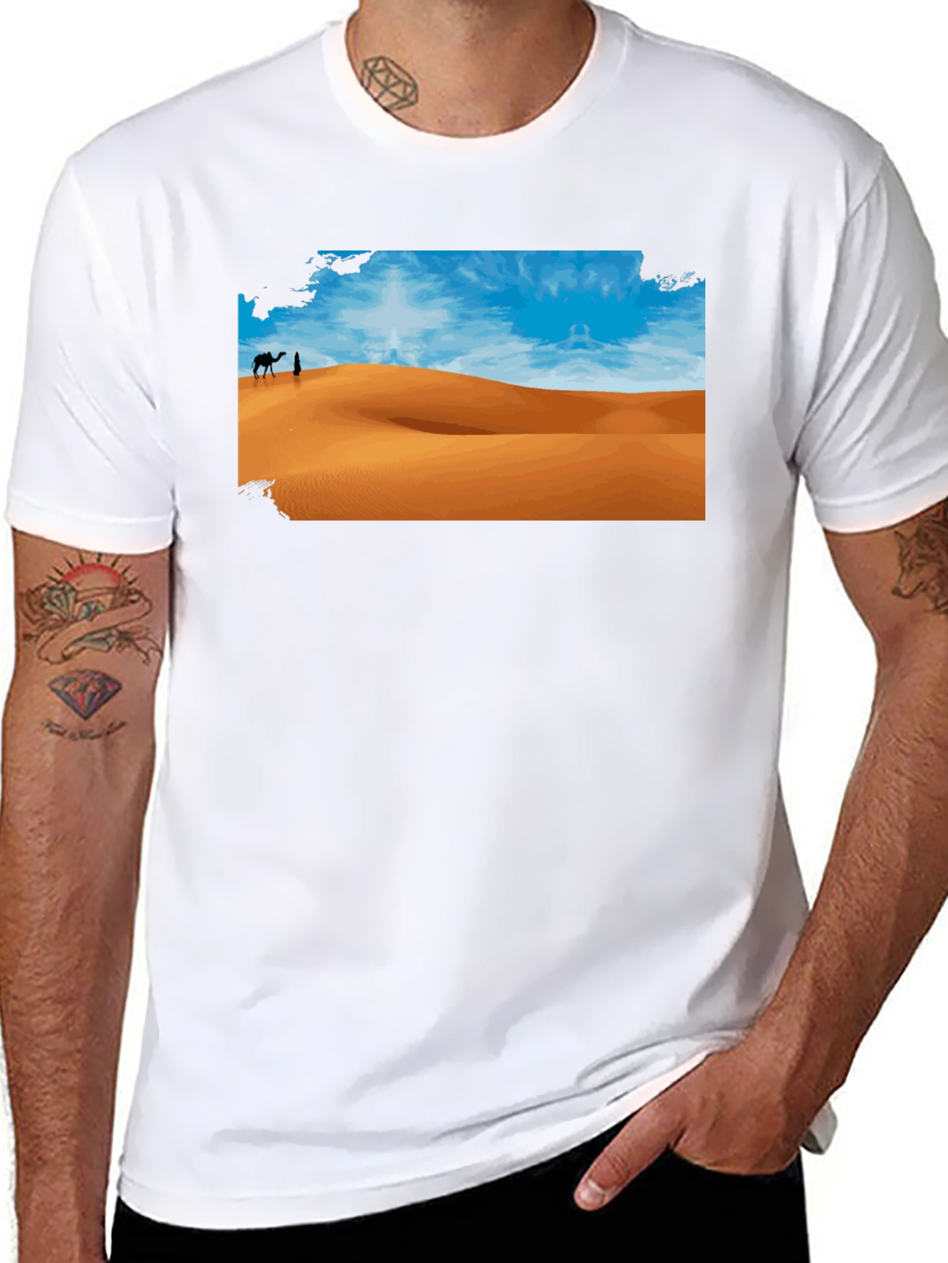 Desert Scene Graphic T-Shirt