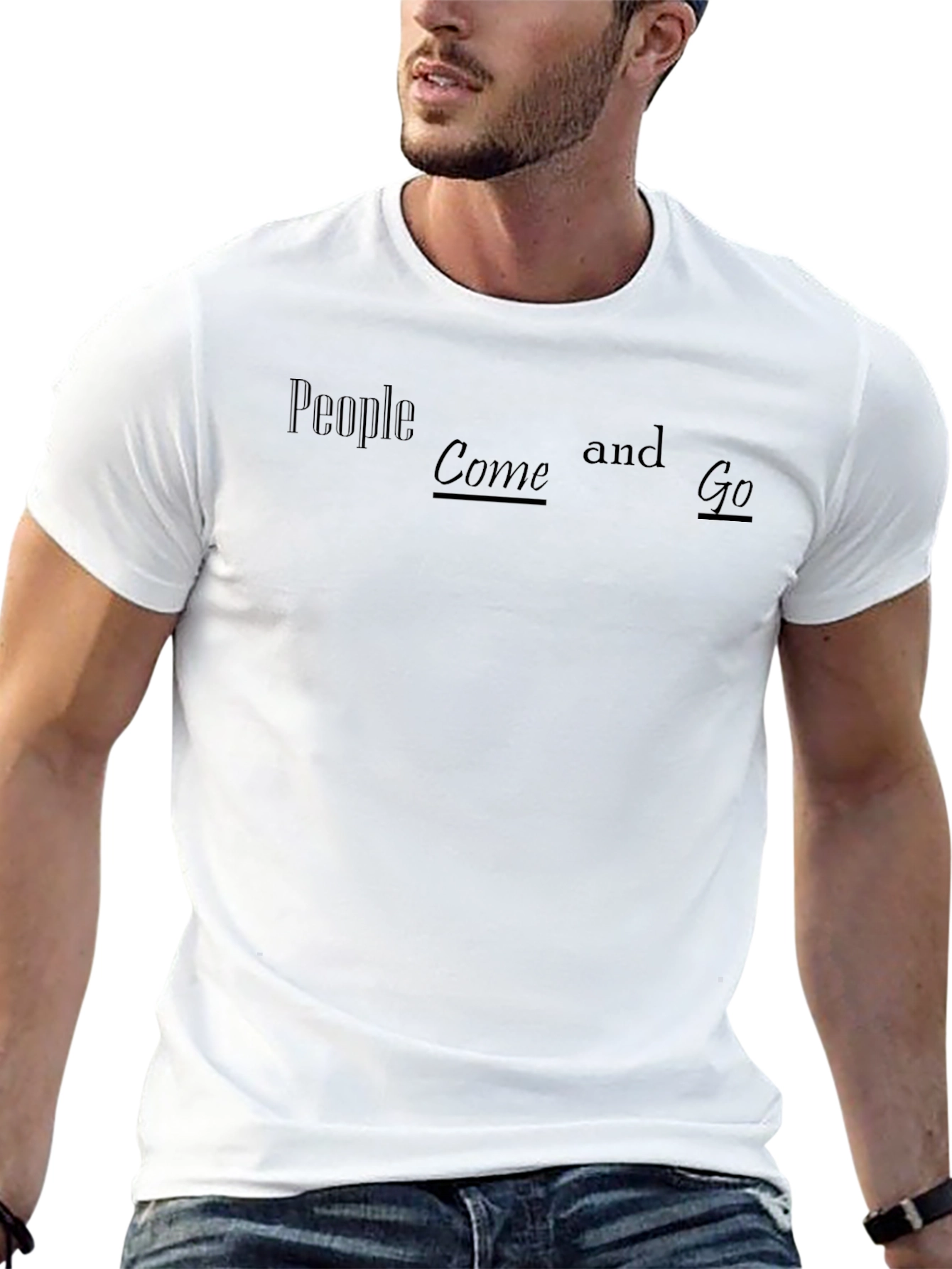 People Come and Go Black T-Shirt