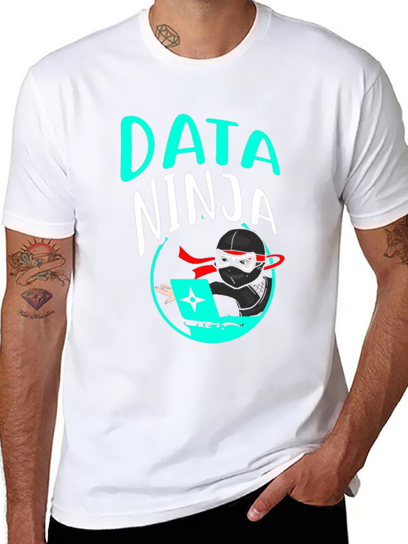 Data Ninja Graphic Tee - Cool Programmer Shirt