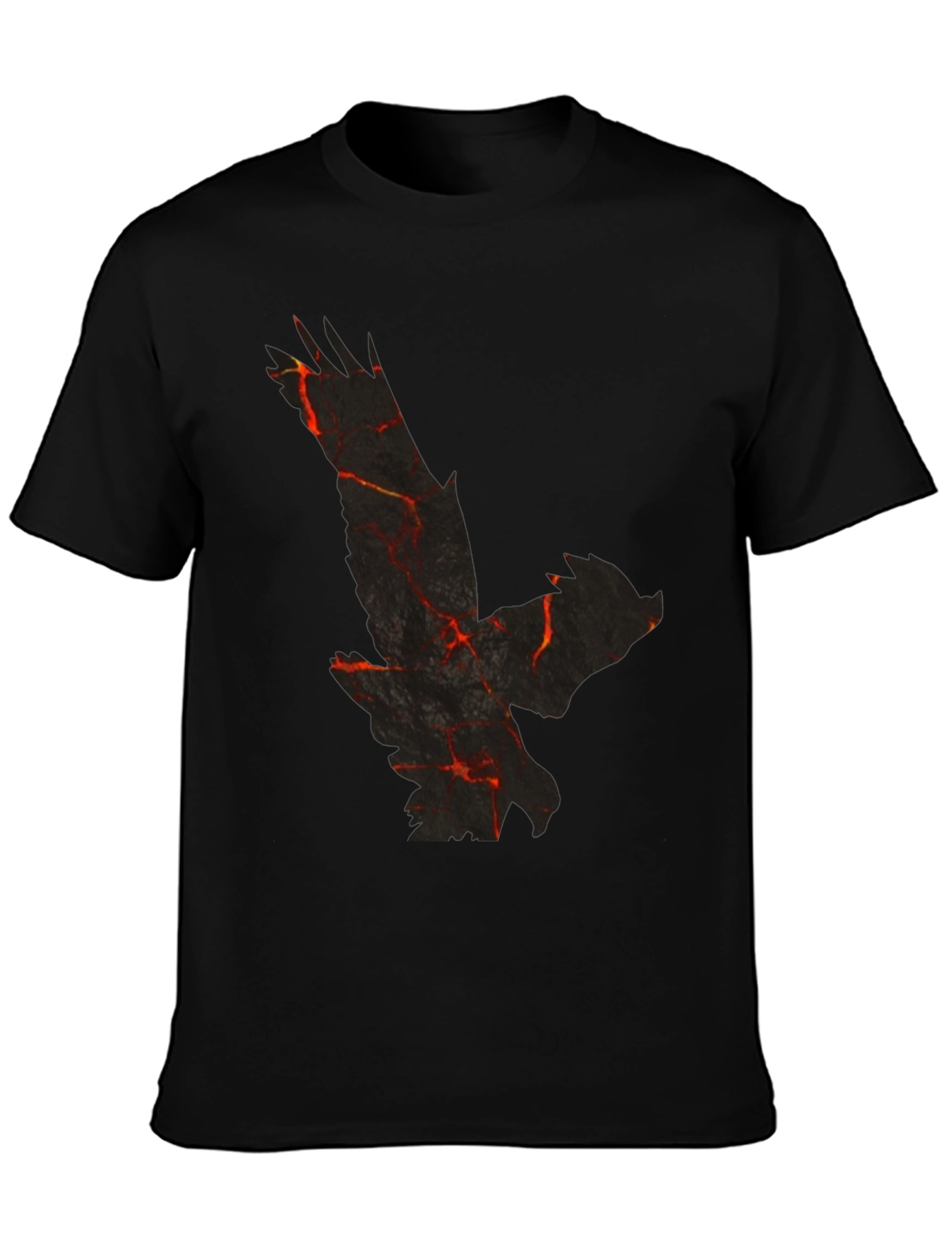 Lava Eagle Graphic Black T-Shirt