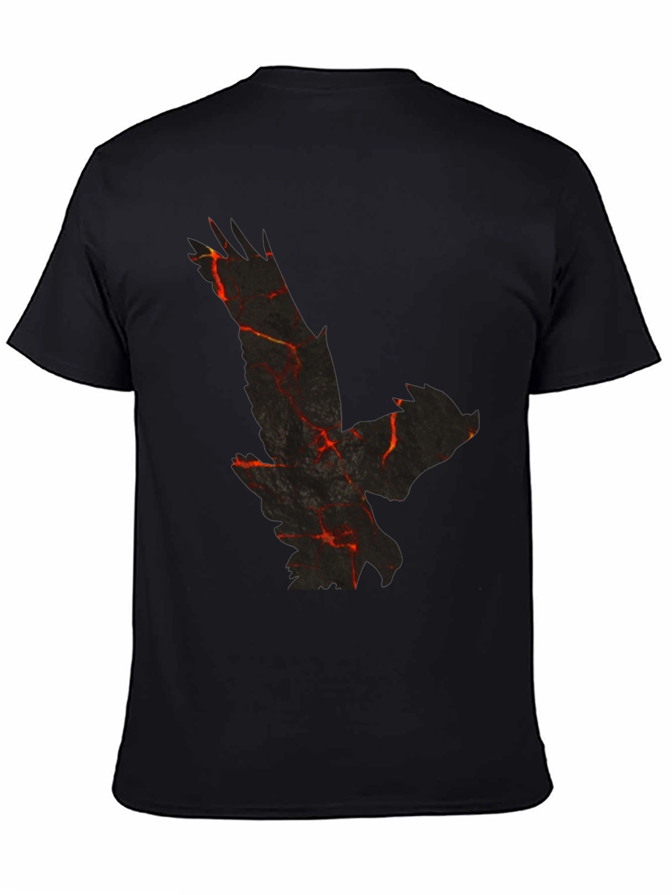 Lava Eagle Graphic Black T-Shirt