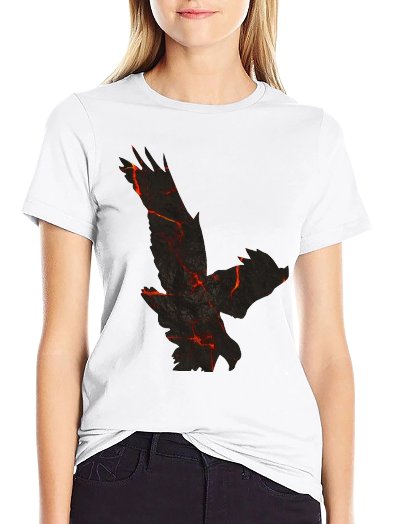 Lava Eagle Graphic Black T-Shirt