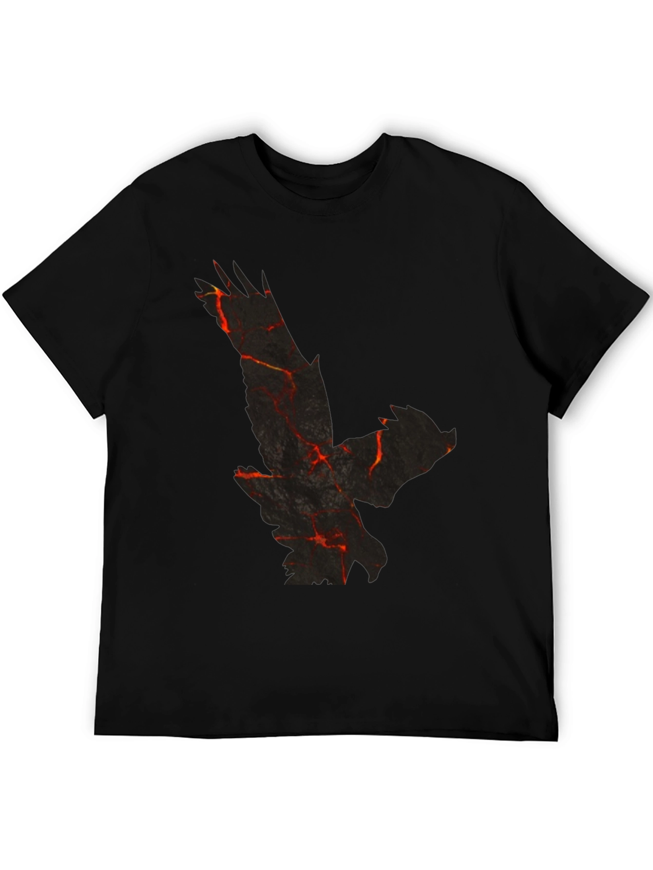 Lava Eagle Graphic Black T-Shirt