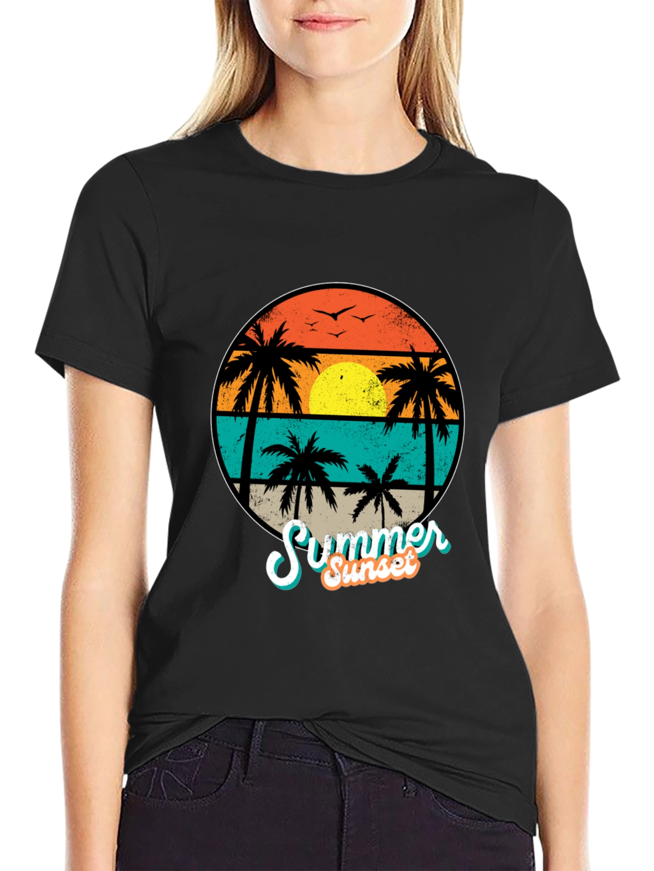 Retro Summer Sunset T-Shirt