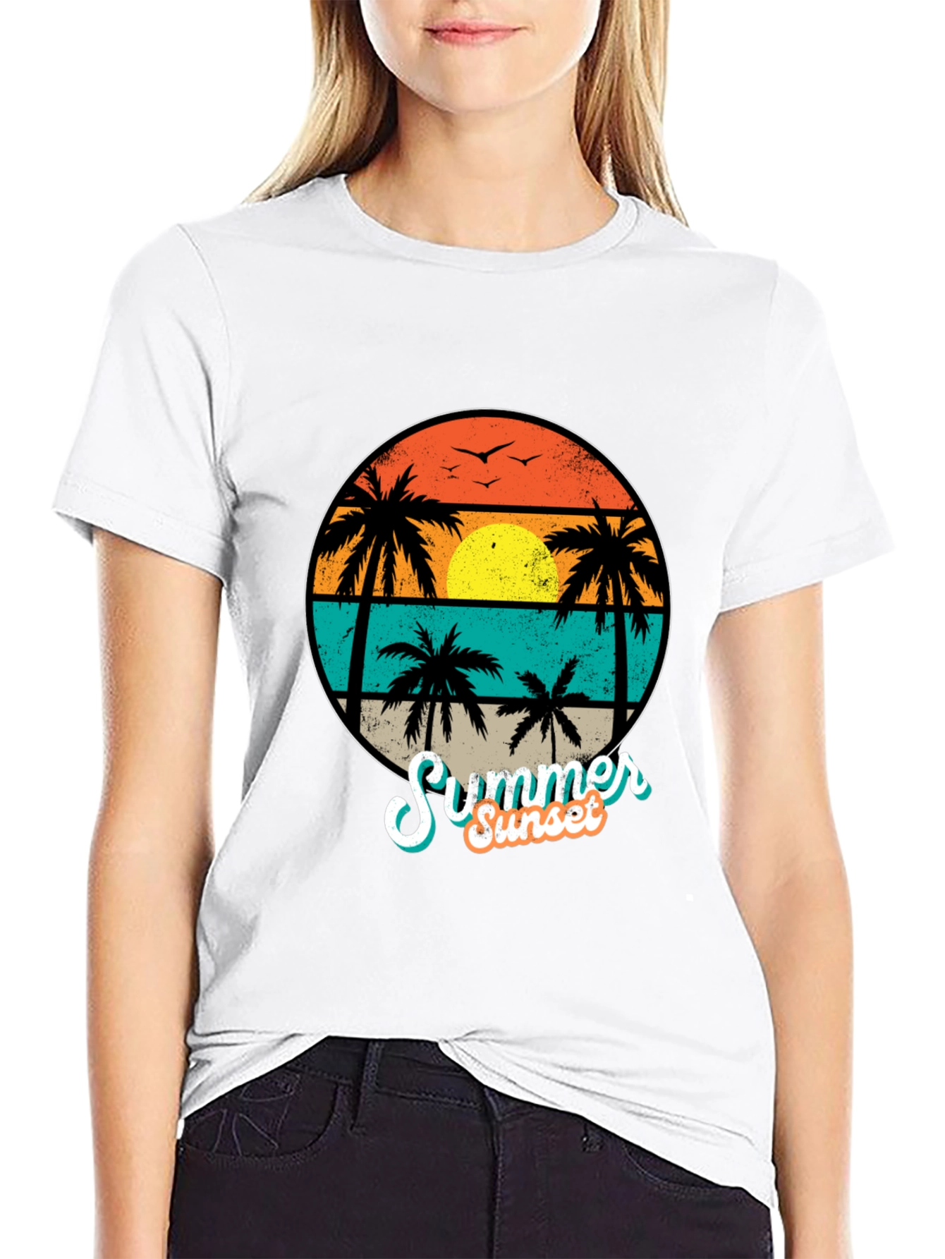 Retro Summer Sunset T-Shirt