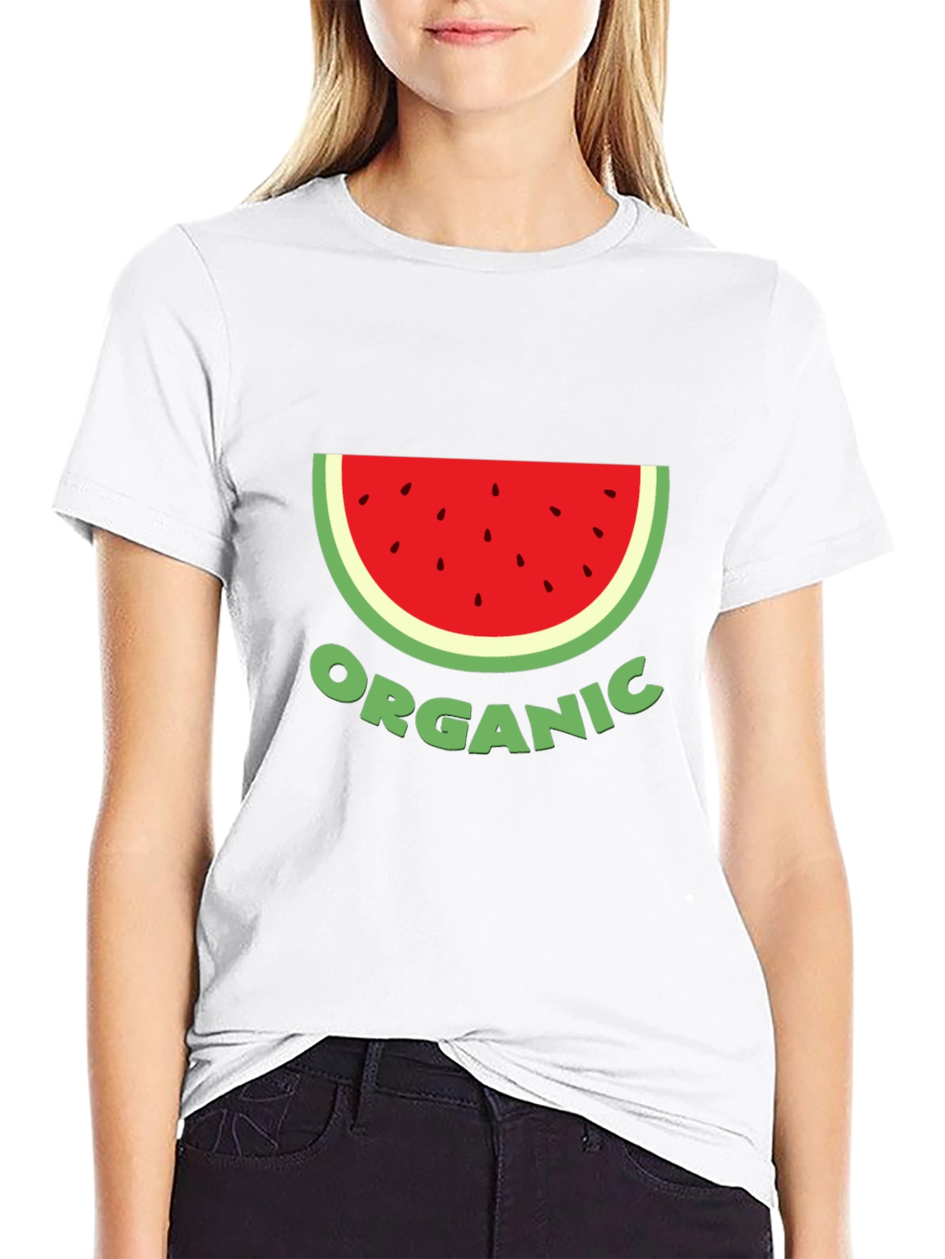 Organic Watermelon Graphic Tee - Unisex Cotton T-Shirt