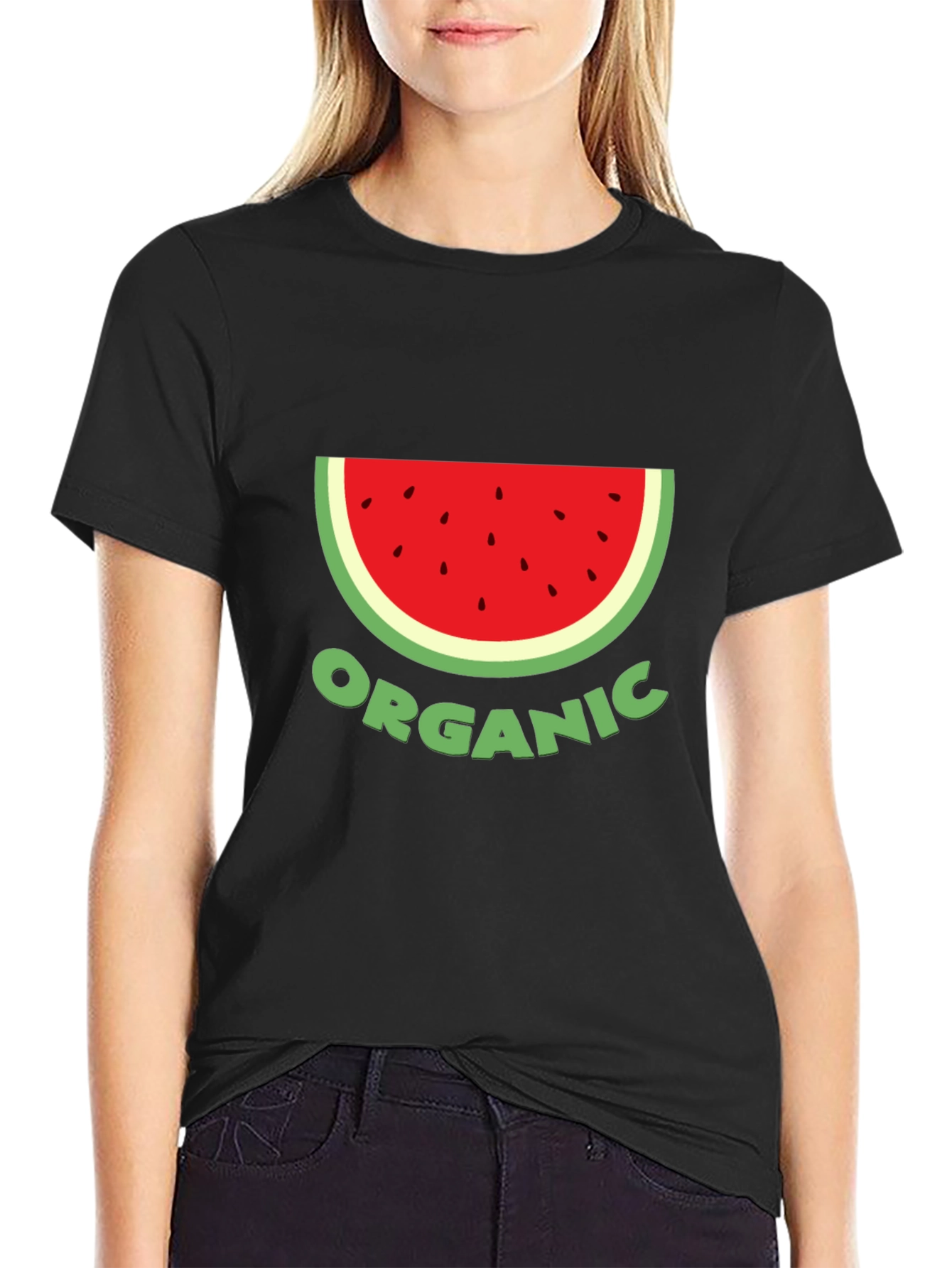 Organic Watermelon Graphic Tee - Unisex Cotton T-Shirt