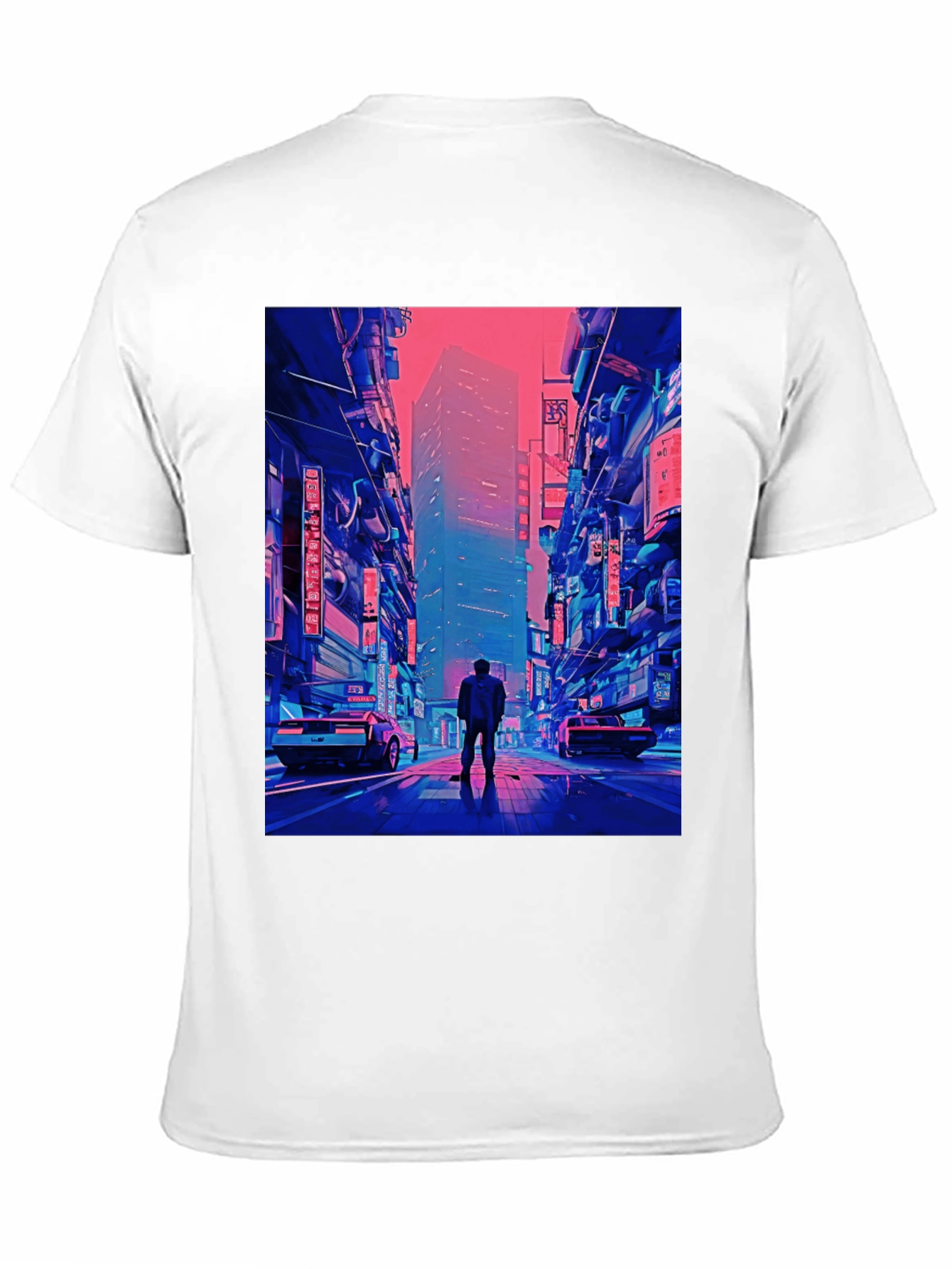 Cyberpunk Cityscape Graphic T-Shirt