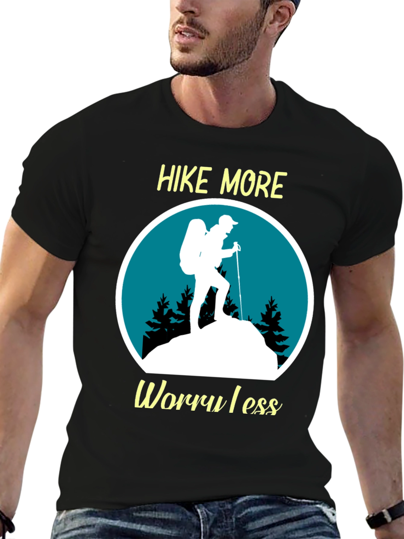 Hike More Worry Less Graphic T-Shirt